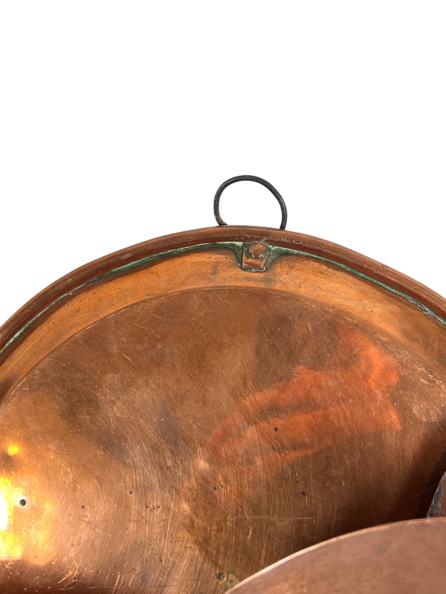 GROUPING MOSTLY (19thc) COPPER COOKWARE & LIDS - 8