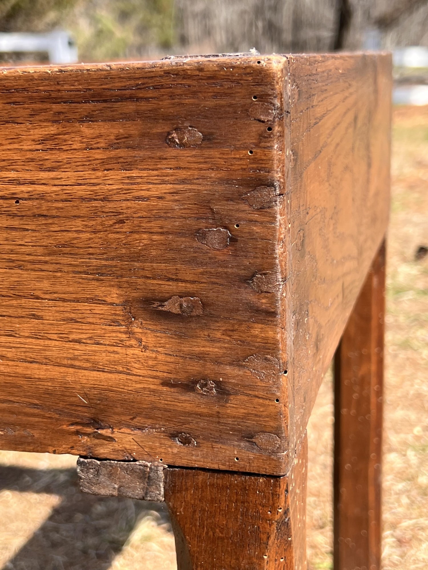 (19th c) FRENCH DRYING RACK CONVERTED INTO TABLE - 3