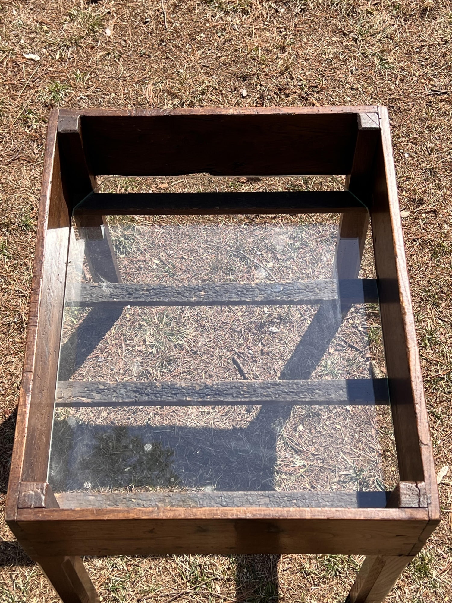 (19th c) FRENCH DRYING RACK CONVERTED INTO TABLE - 5