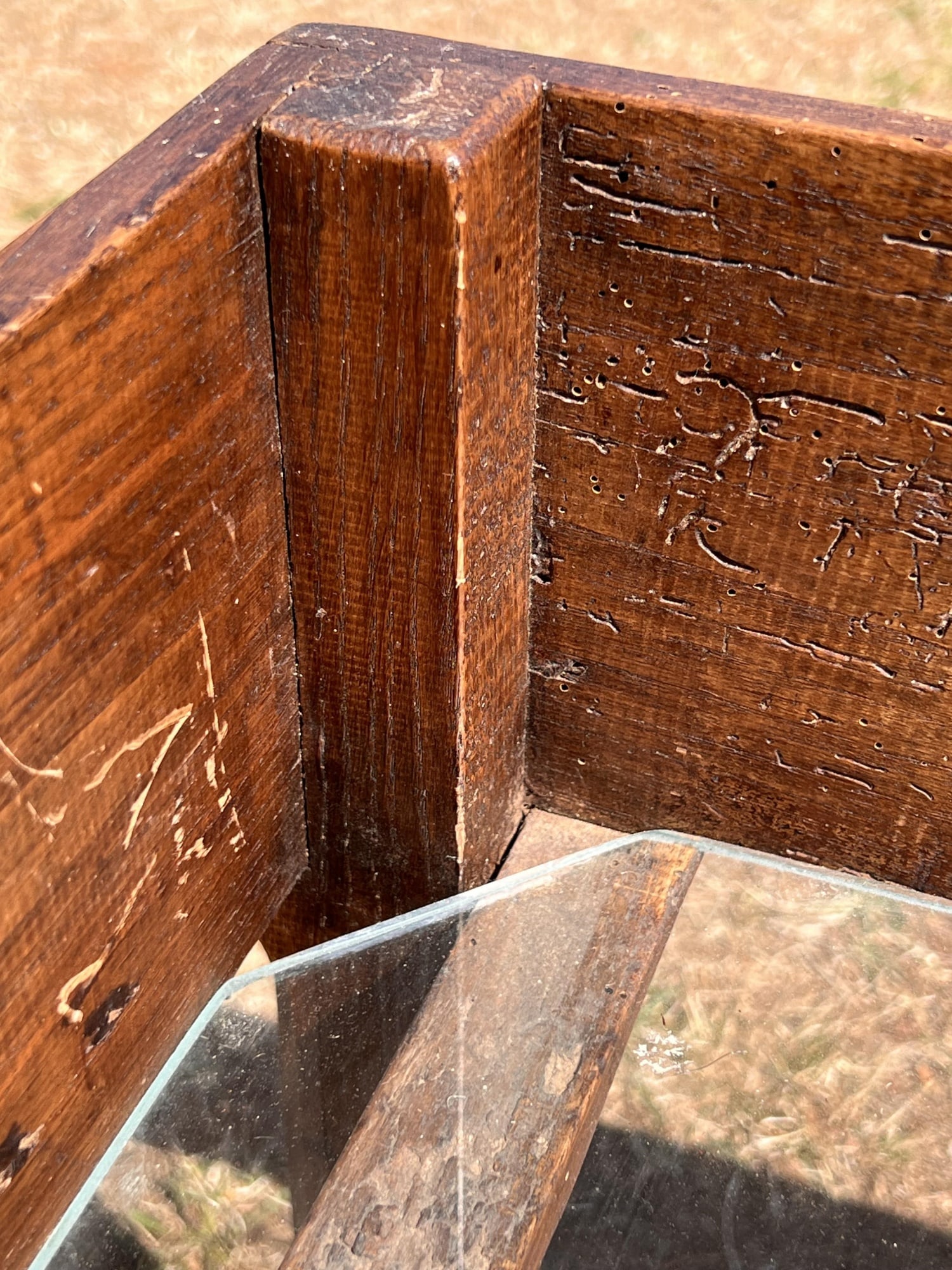 (19th c) FRENCH DRYING RACK CONVERTED INTO TABLE - 6