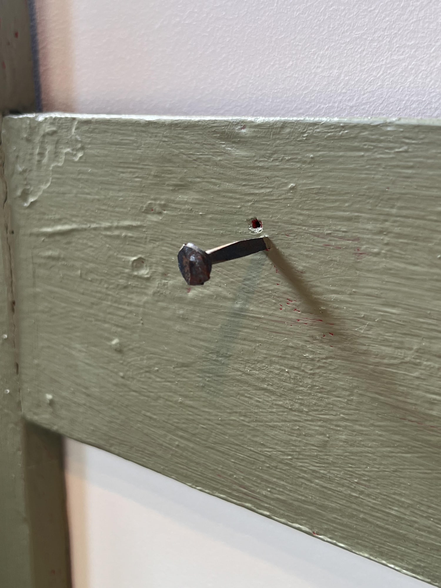 PAINTED HANGING WALL SHELF - 8