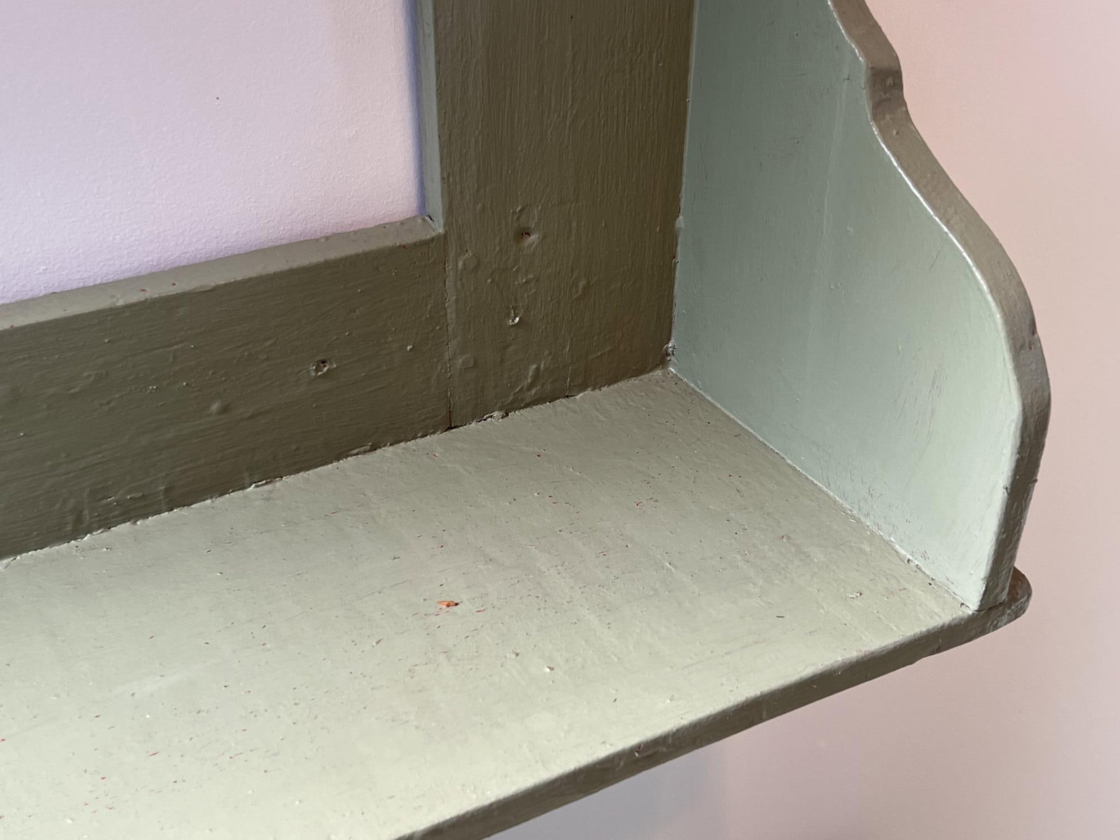 PAINTED HANGING WALL SHELF - 9