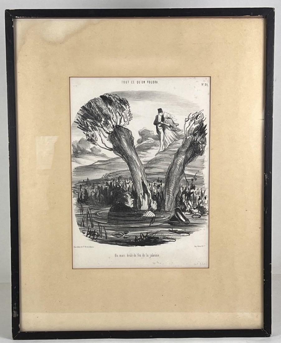 HONORE DAUMIER (1808-1879) 1847 LITHOGRAPH (1 of 10)