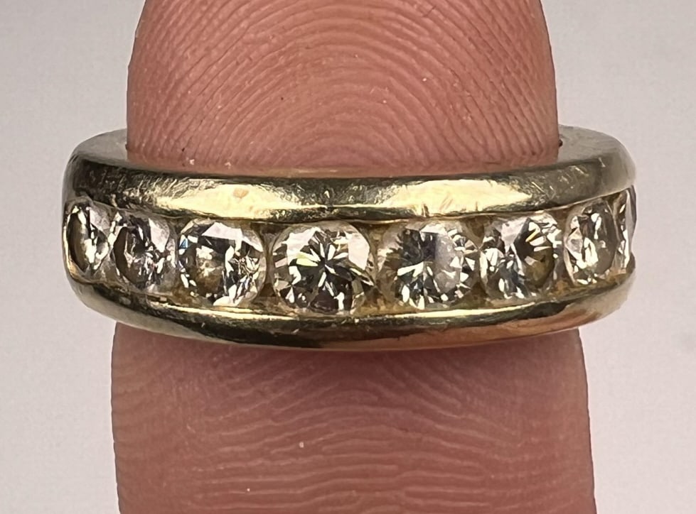 14K GOLD DIAMOND BAND (1 of 8)