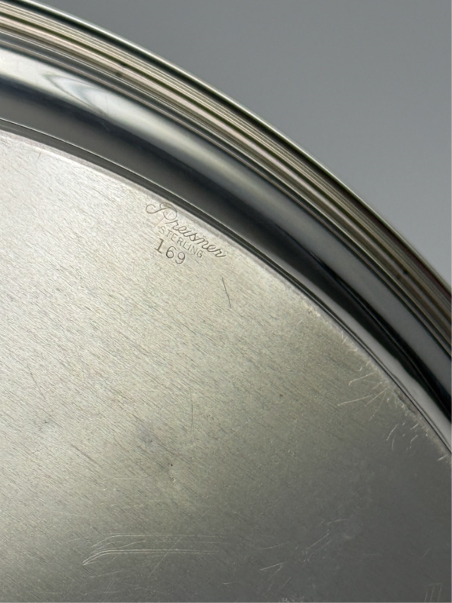 PREISNER STERLING SILVER SERVING DISH - 3