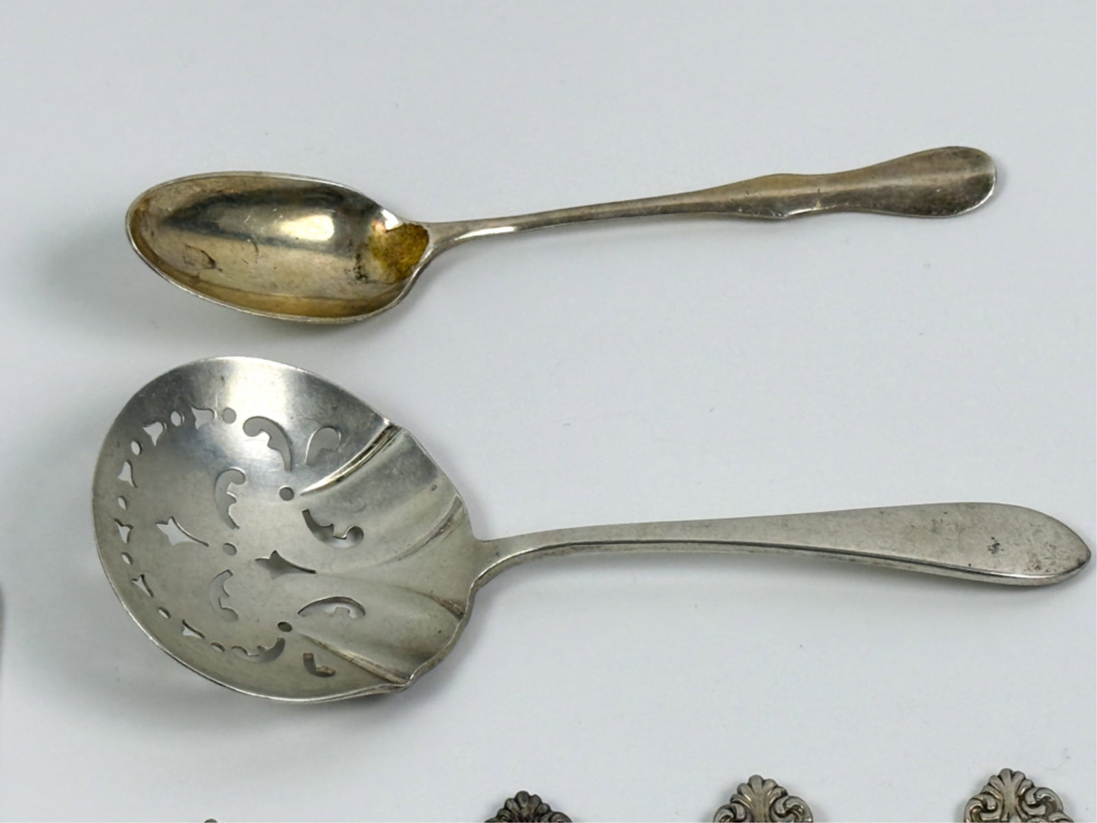 GENEROUS GROUPING STERLING SILVER FLATWARE - 12