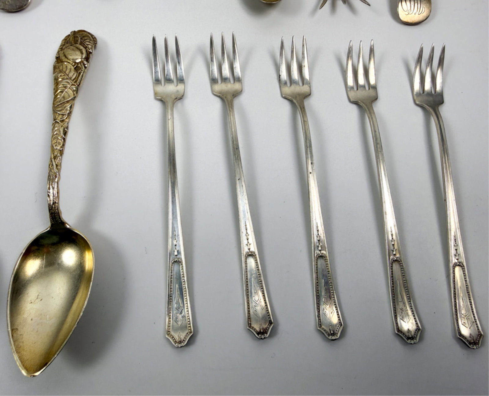 GENEROUS GROUPING STERLING SILVER FLATWARE - 2