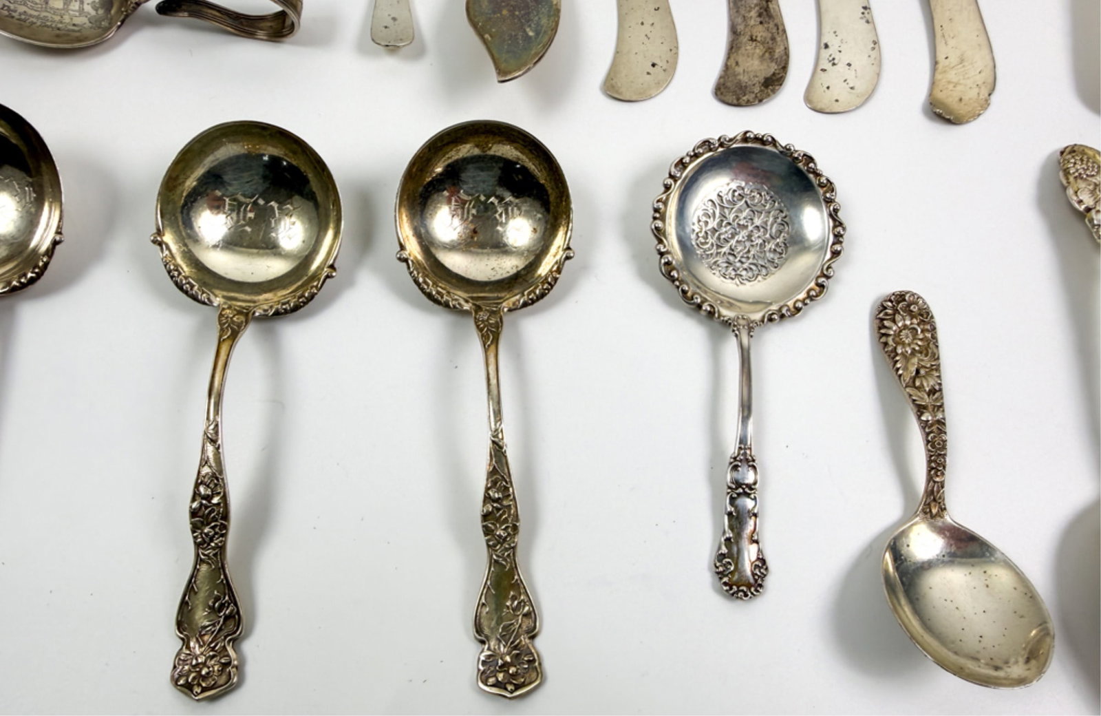 GENEROUS GROUPING STERLING SILVER FLATWARE - 4