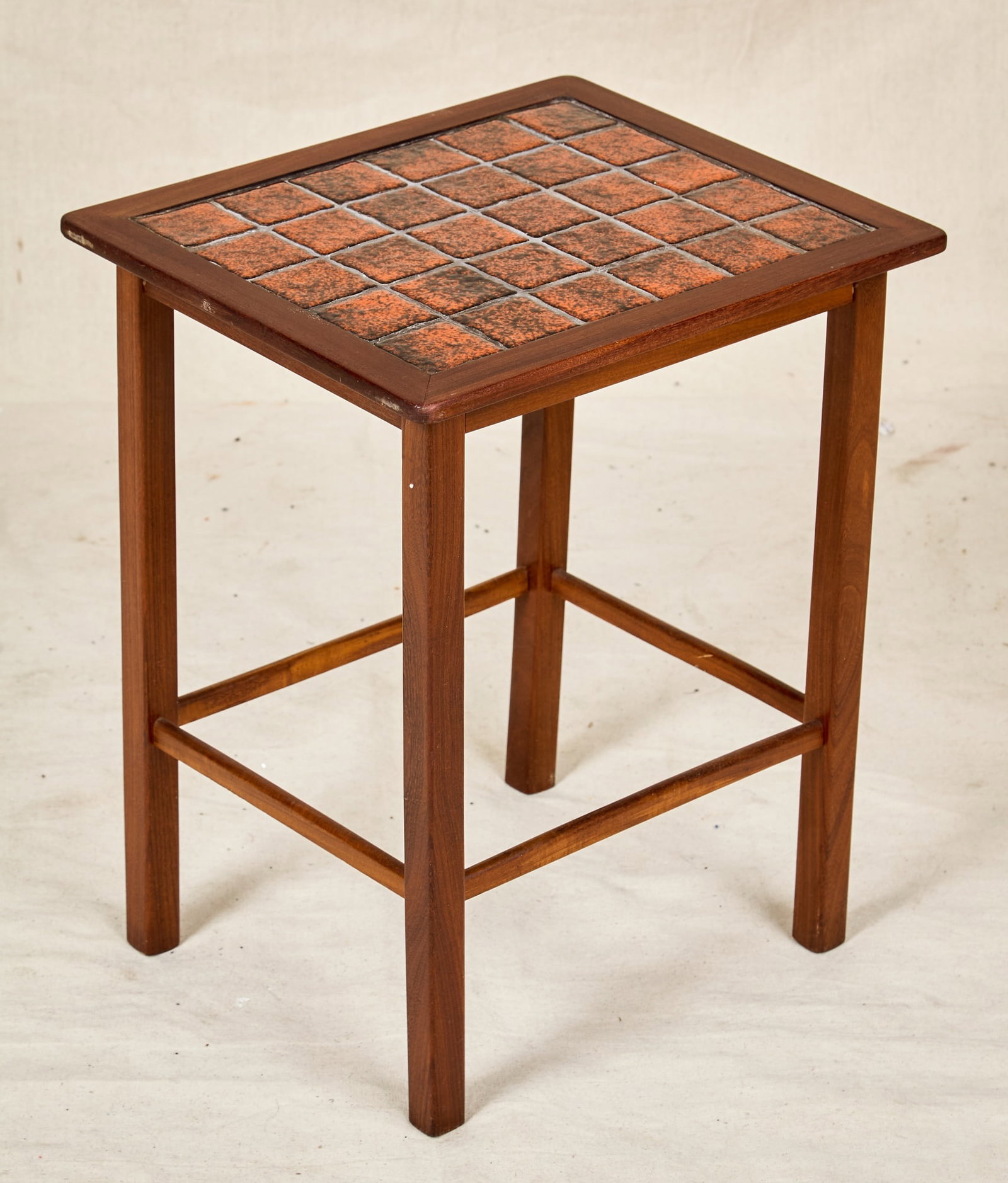 (3) BR GLESTED NESTING TILE-TOP TEAK TABLES - 7