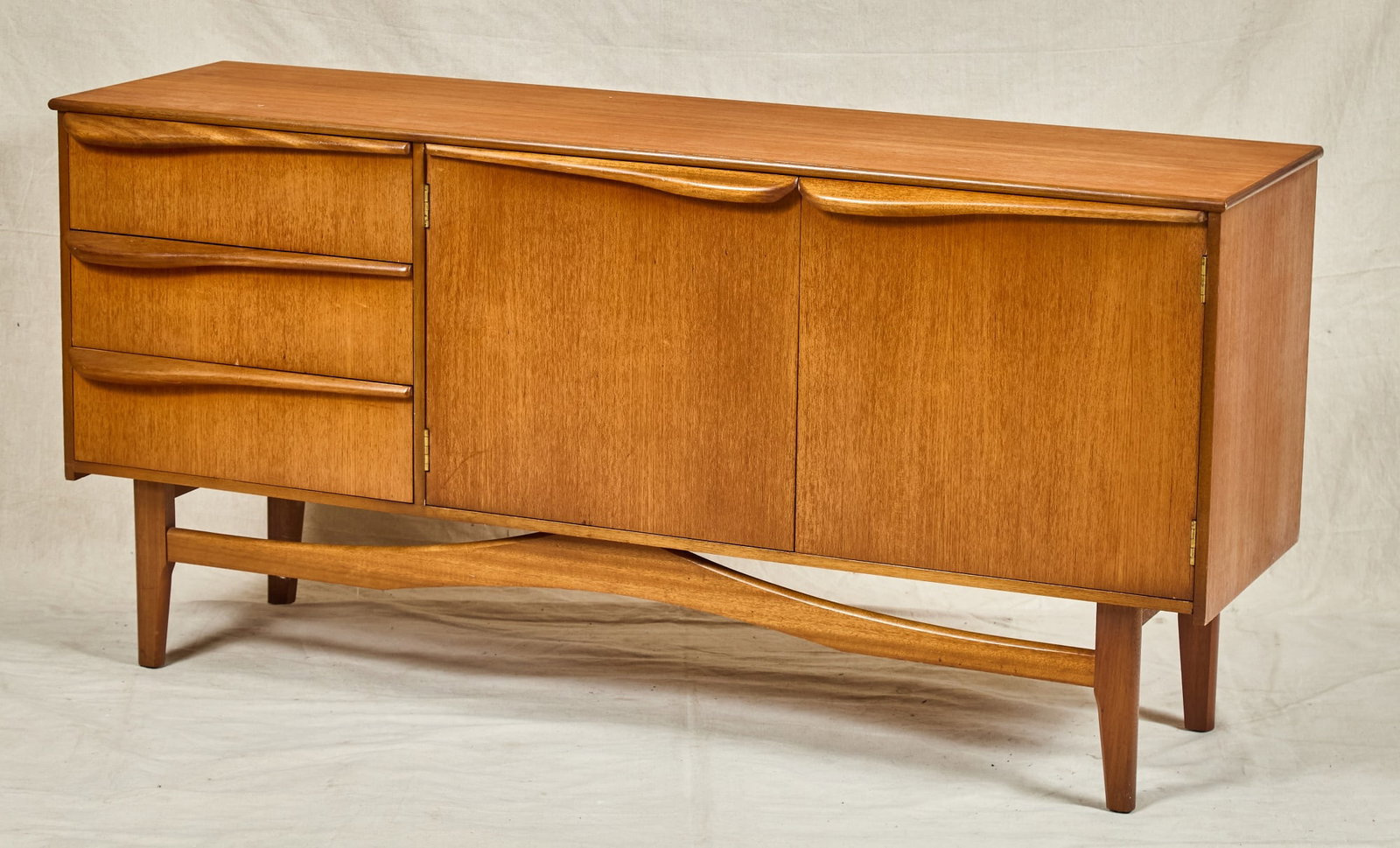 MODERN CREDENZA with BROAD CURVED PULLS (1 of 7)