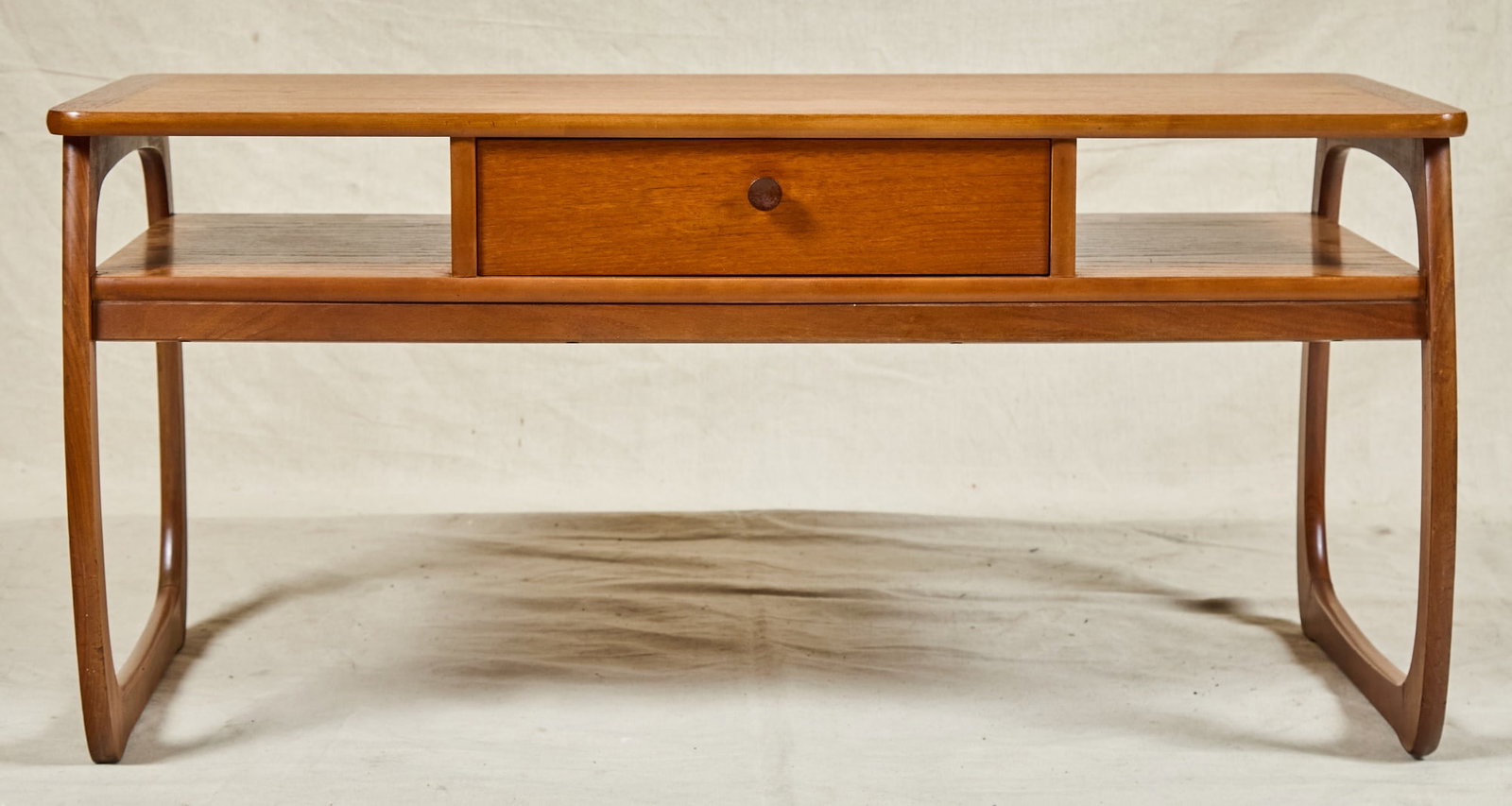 PARKER KNOLL COFFEE TABLE with PULL THROUGH DRAWER - 2