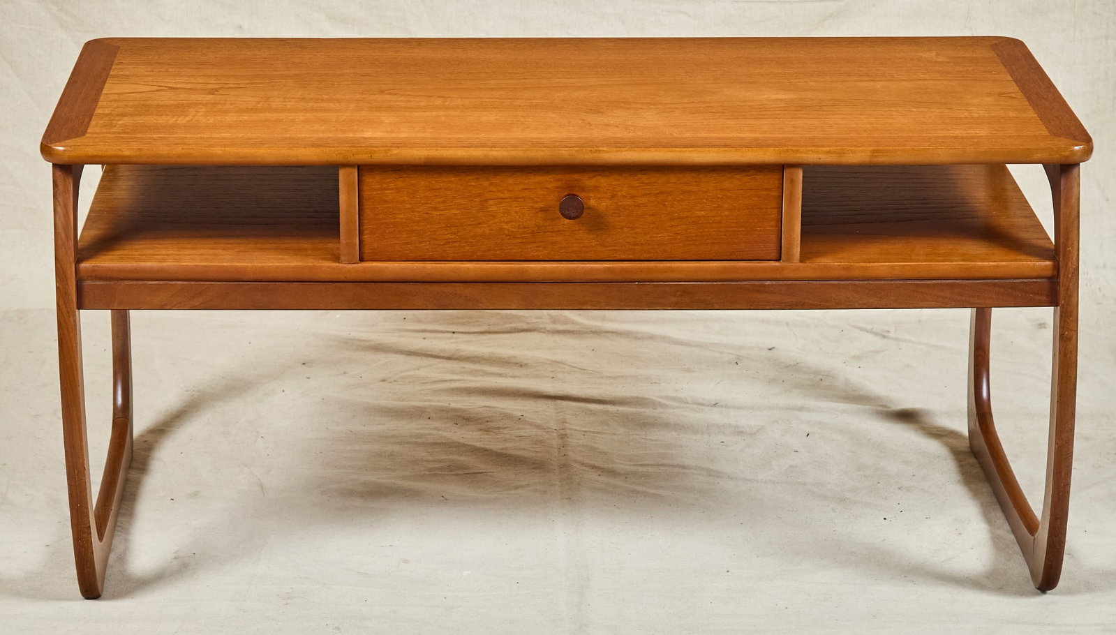 PARKER KNOLL COFFEE TABLE with PULL THROUGH DRAWER - 3