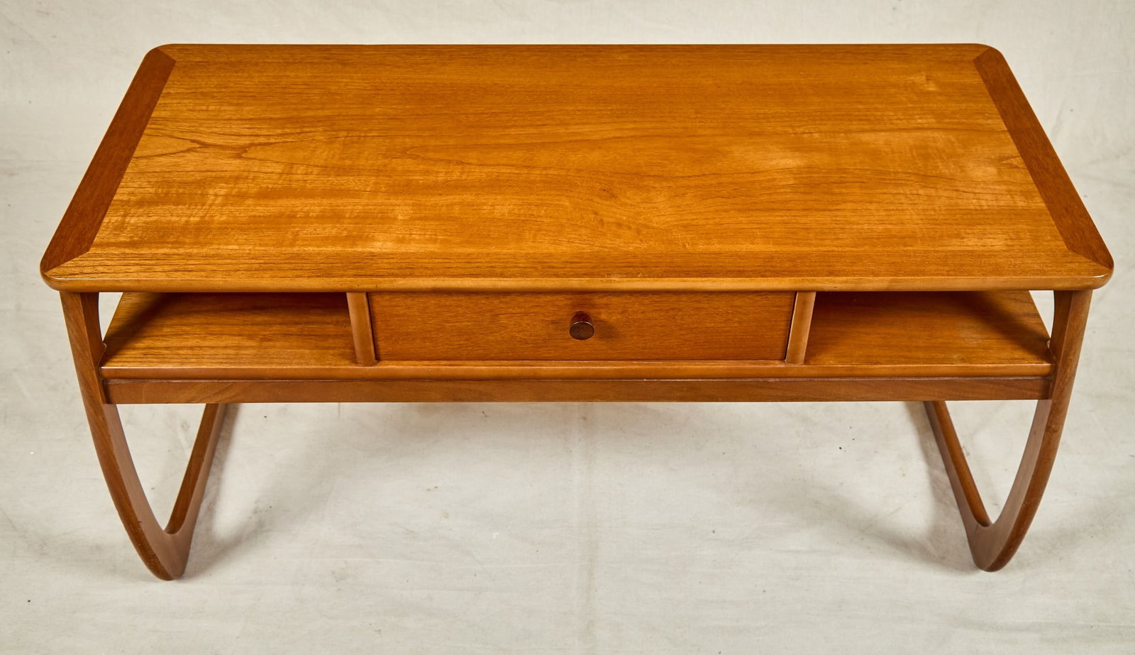 PARKER KNOLL COFFEE TABLE with PULL THROUGH DRAWER - 4