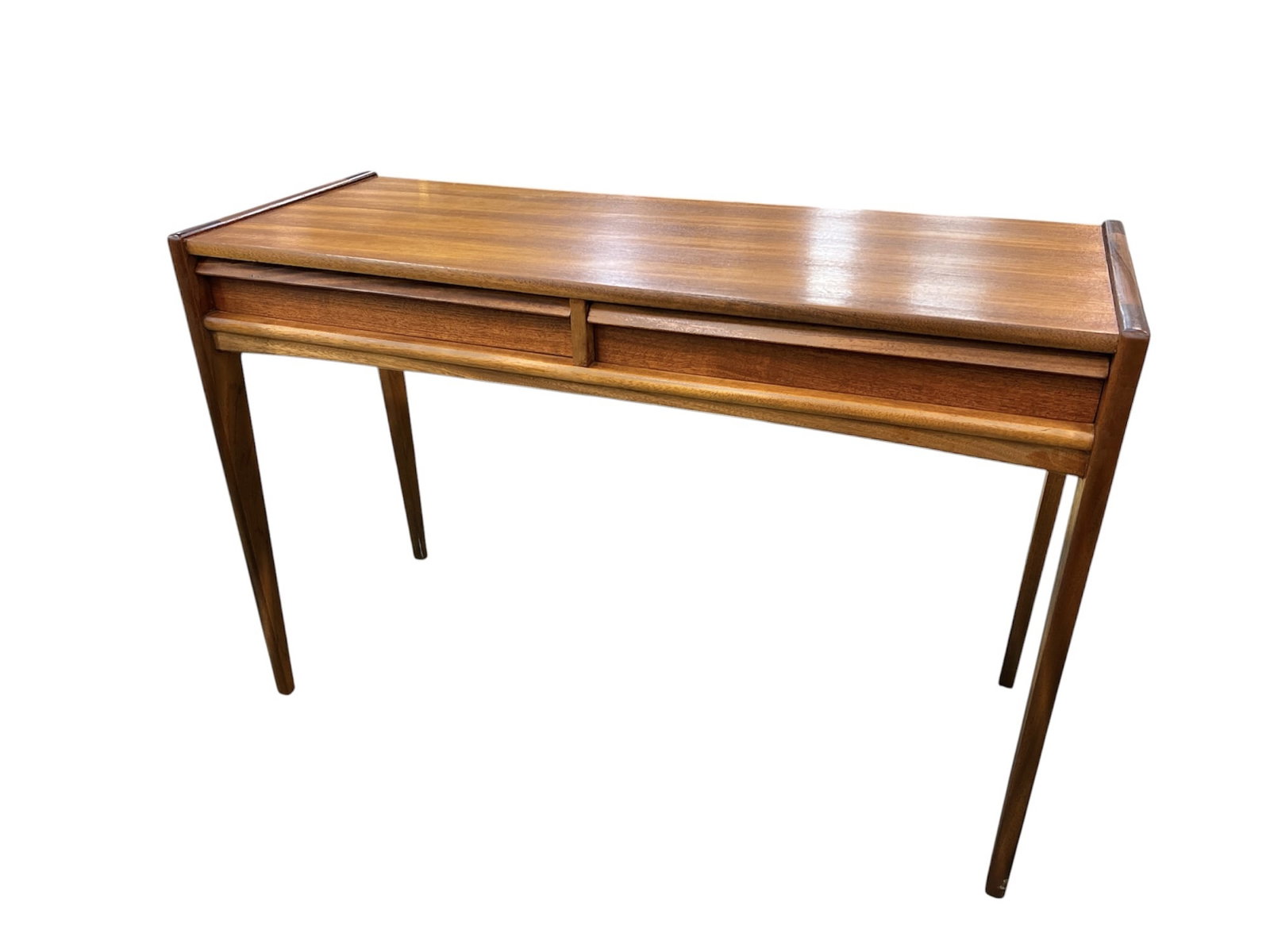 1960s YOUNGER FURNTURE (2) DRAWER CONSOLE TABLE (1 of 6)