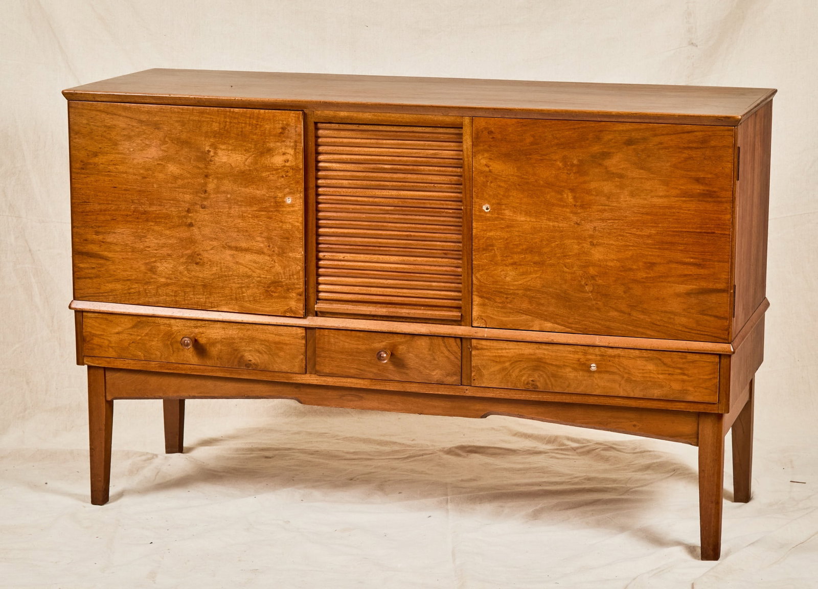 ALFRED COX HANDCRAFTED TAMBOUR CREDENZA (1 of 9)