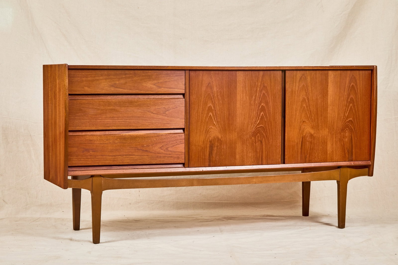 NATHAN TEAK WOOD CREDENZA with GRADUATING DRAWERS (1 of 6)