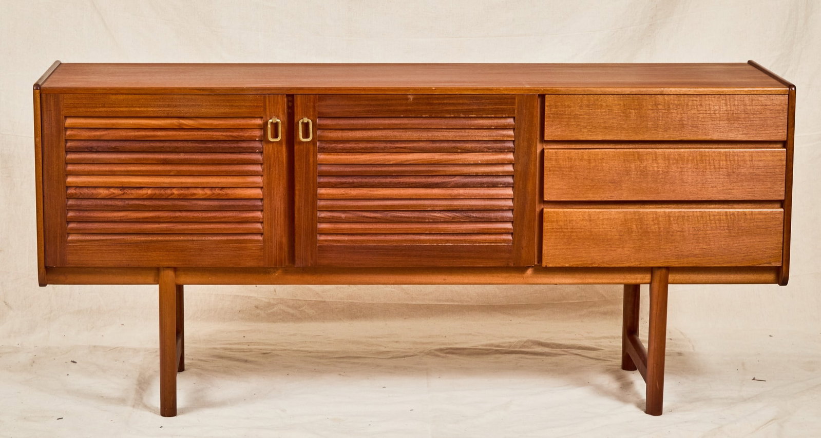 A.H. McINTOSH TEAK WOOD CREDENZA (1 of 7)