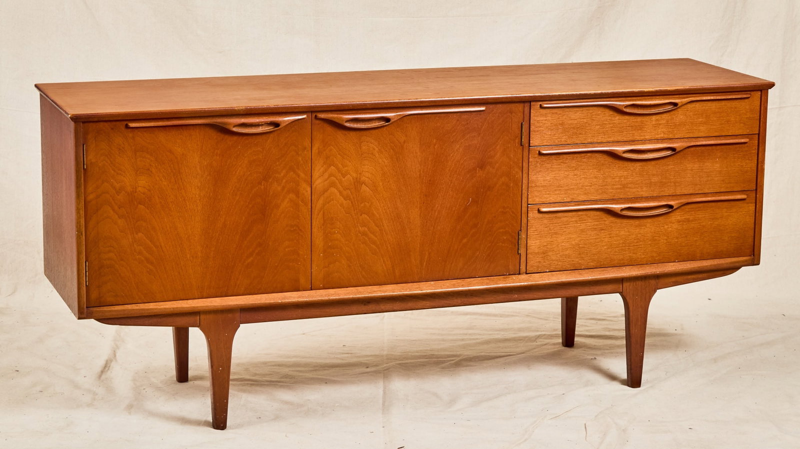 MID-CENTURY A.H. McINTOSH TEAK WOOD CREDENZA (1 of 7)