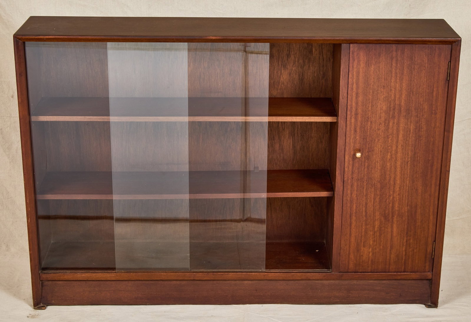 HERBERT GIBBS BOOKCASE with SLIDING GLASS DOORS (1 of 5)