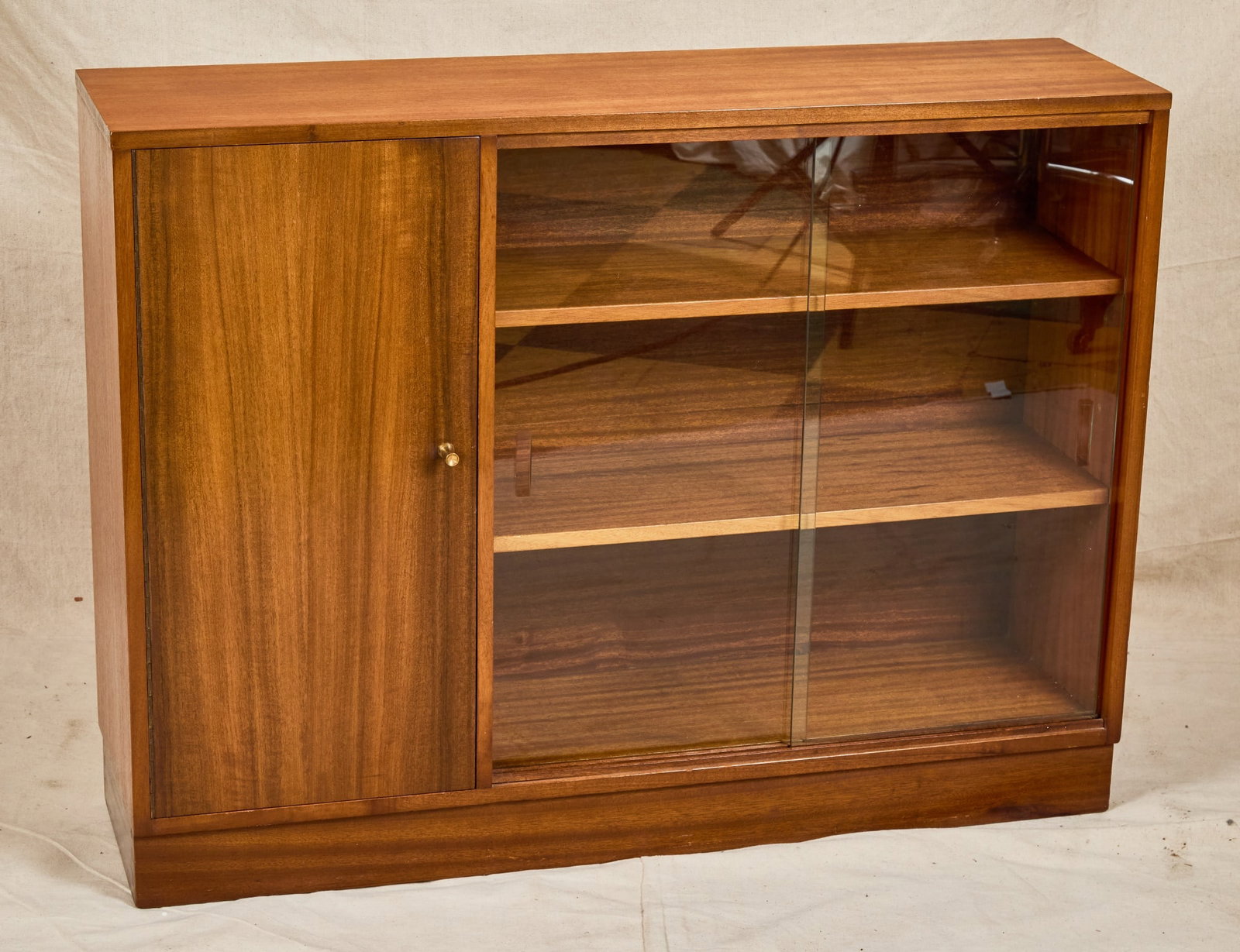 HERBERT GIBBS BOOKCASE with SLIDING GLASS DOORS (1 of 5)