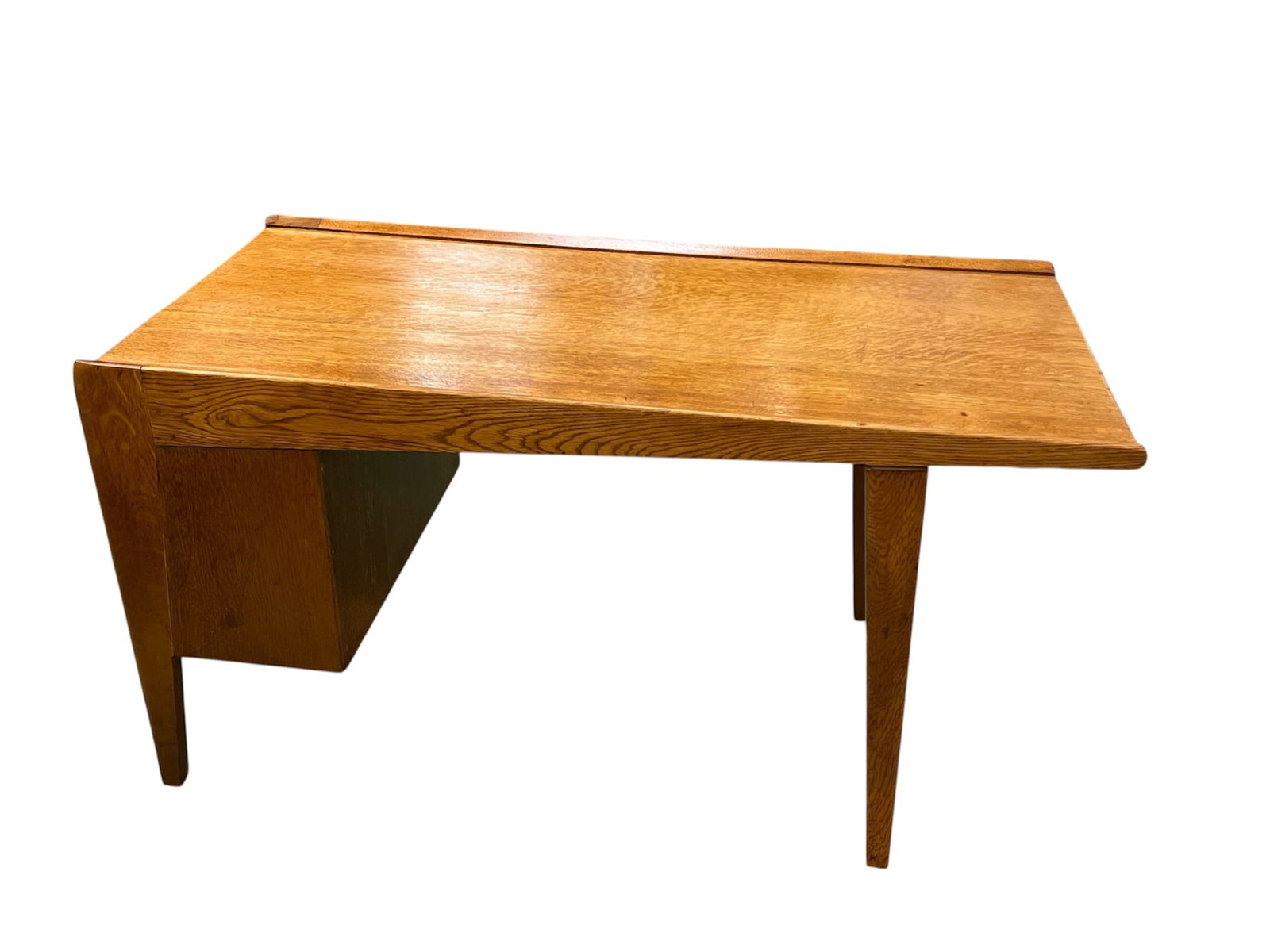 DANISH MODERN OAK SIDE TABLE (1 of 4)