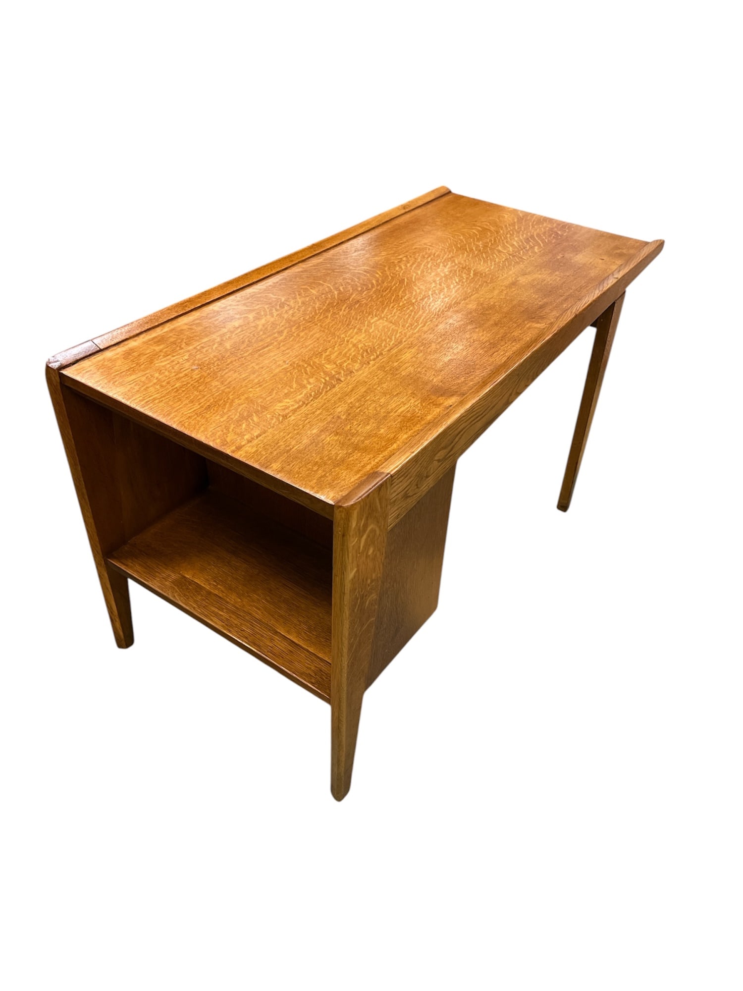 DANISH MODERN OAK SIDE TABLE - 2