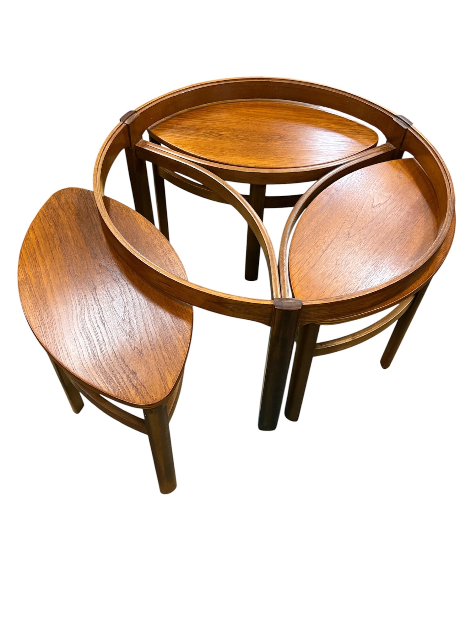 (3) NATHAN MID-CENTURY "TRINITY" NESTING TABLES - 2