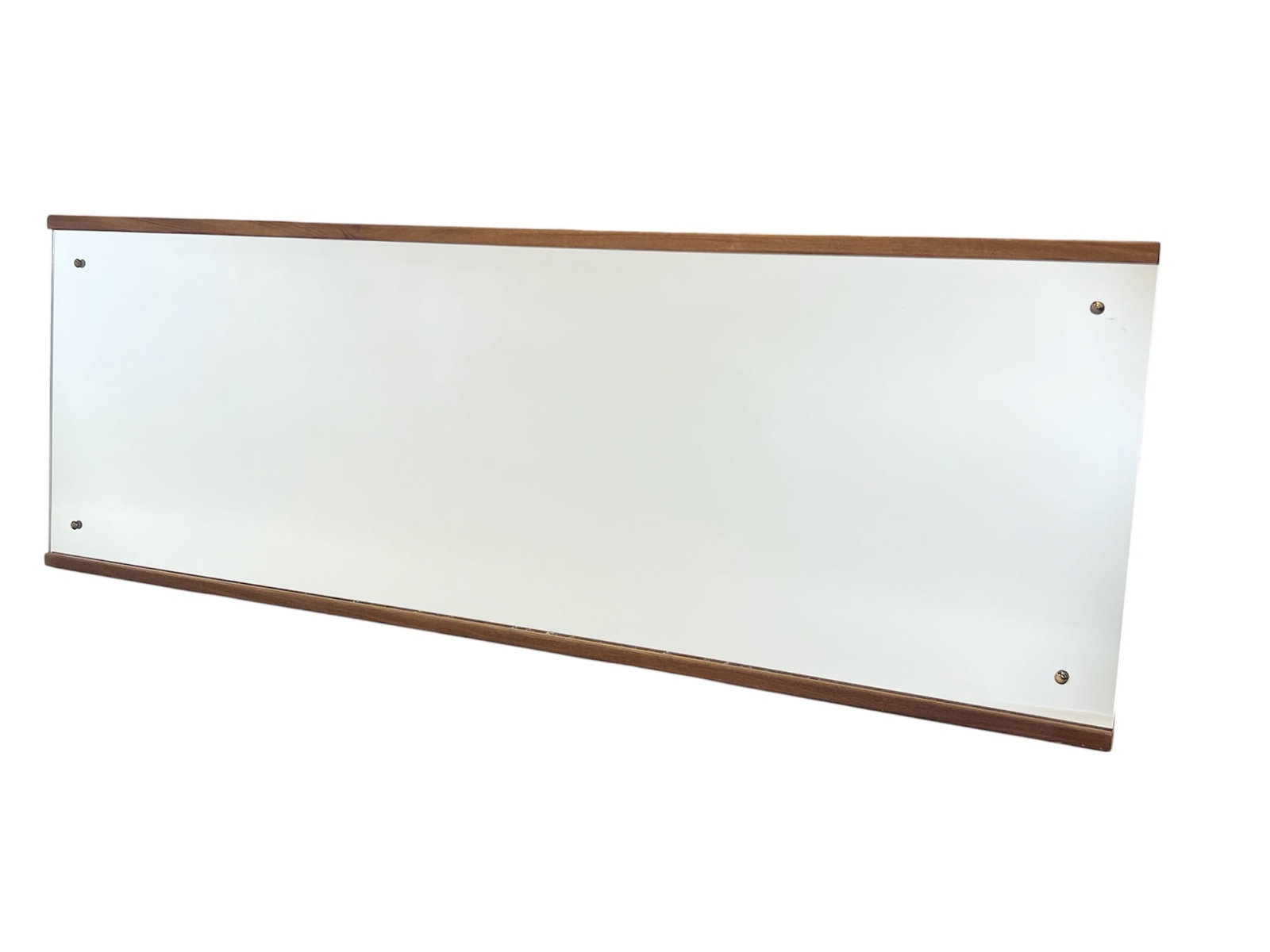 DANISH MODERN TEAK MIRROR: 55 1/2 x 19 inches.