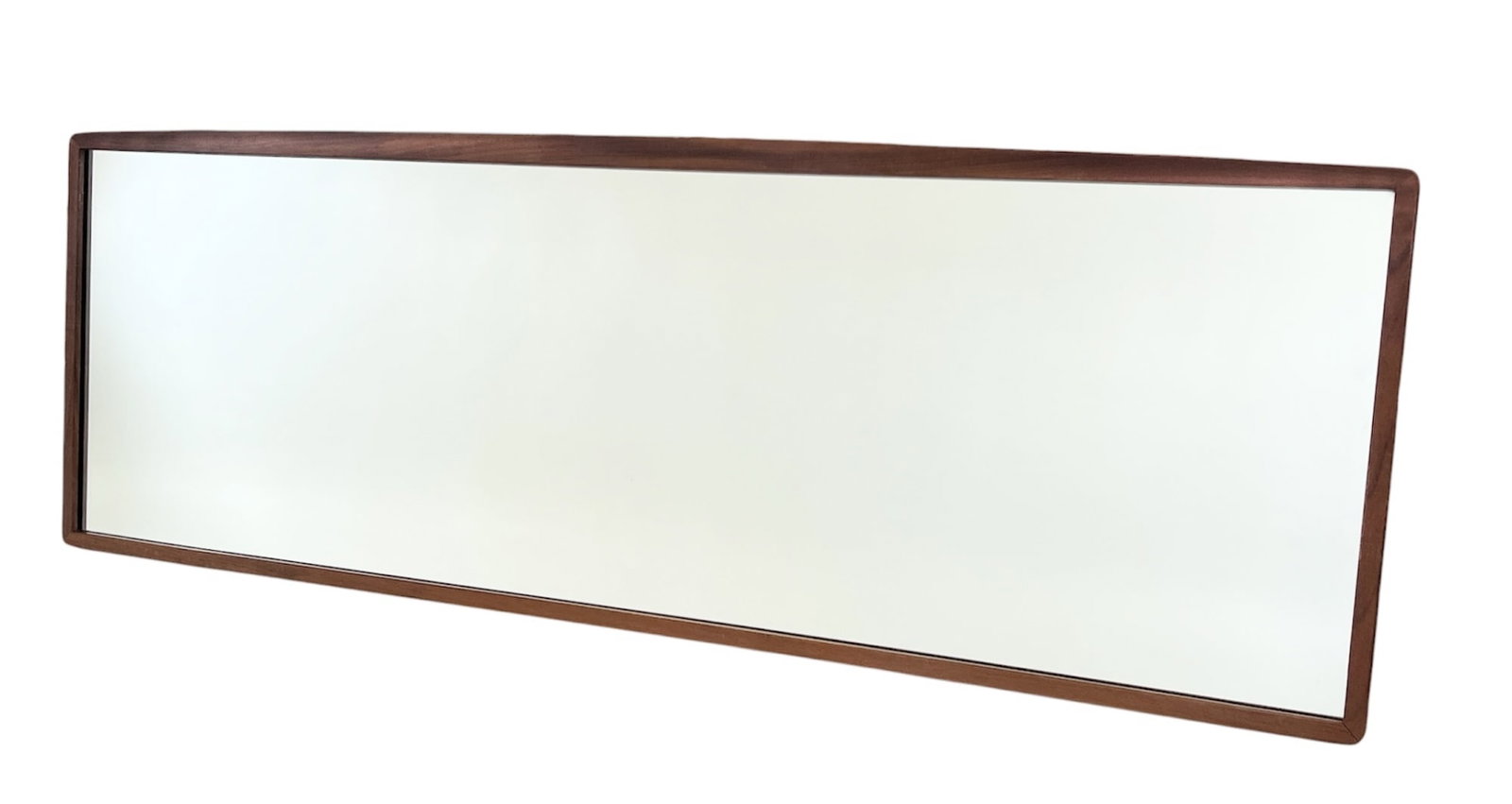 DANISH MODERN TEAK MIRROR: 54 1/2 x 18 1/2 inches.