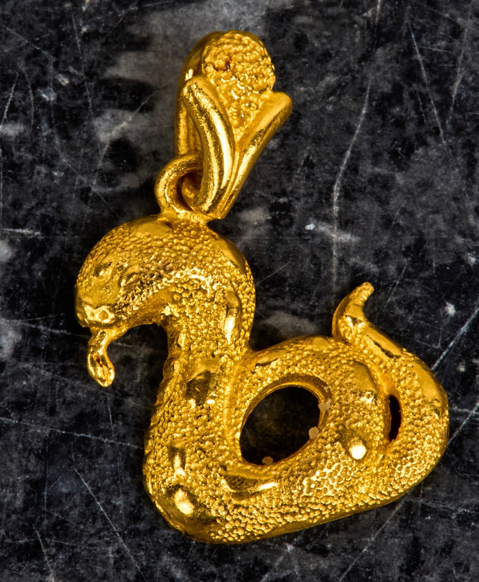 HIGH KARAT YELLOW GOLD SNAKE DROP (1 of 5)