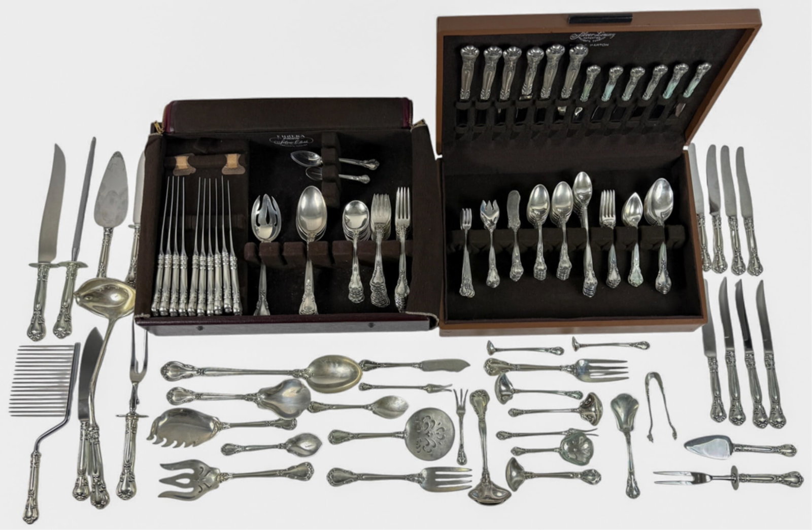 GORHAM STERLING SILVER "CHANTILLY" FLATWARE SET (1 of 20)