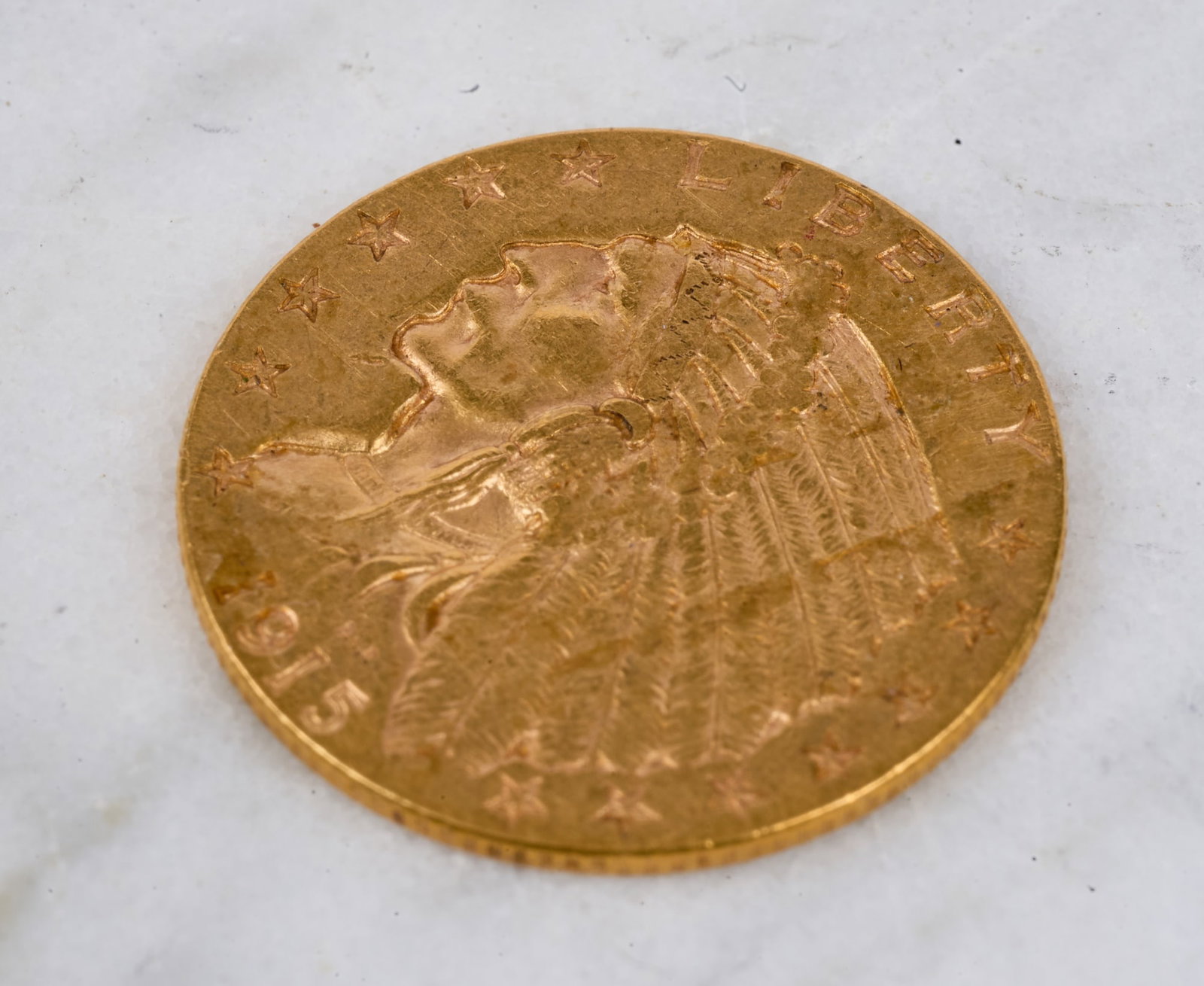 1915 US $2.50 DOLLAR GOLD PIECE (1 of 5)