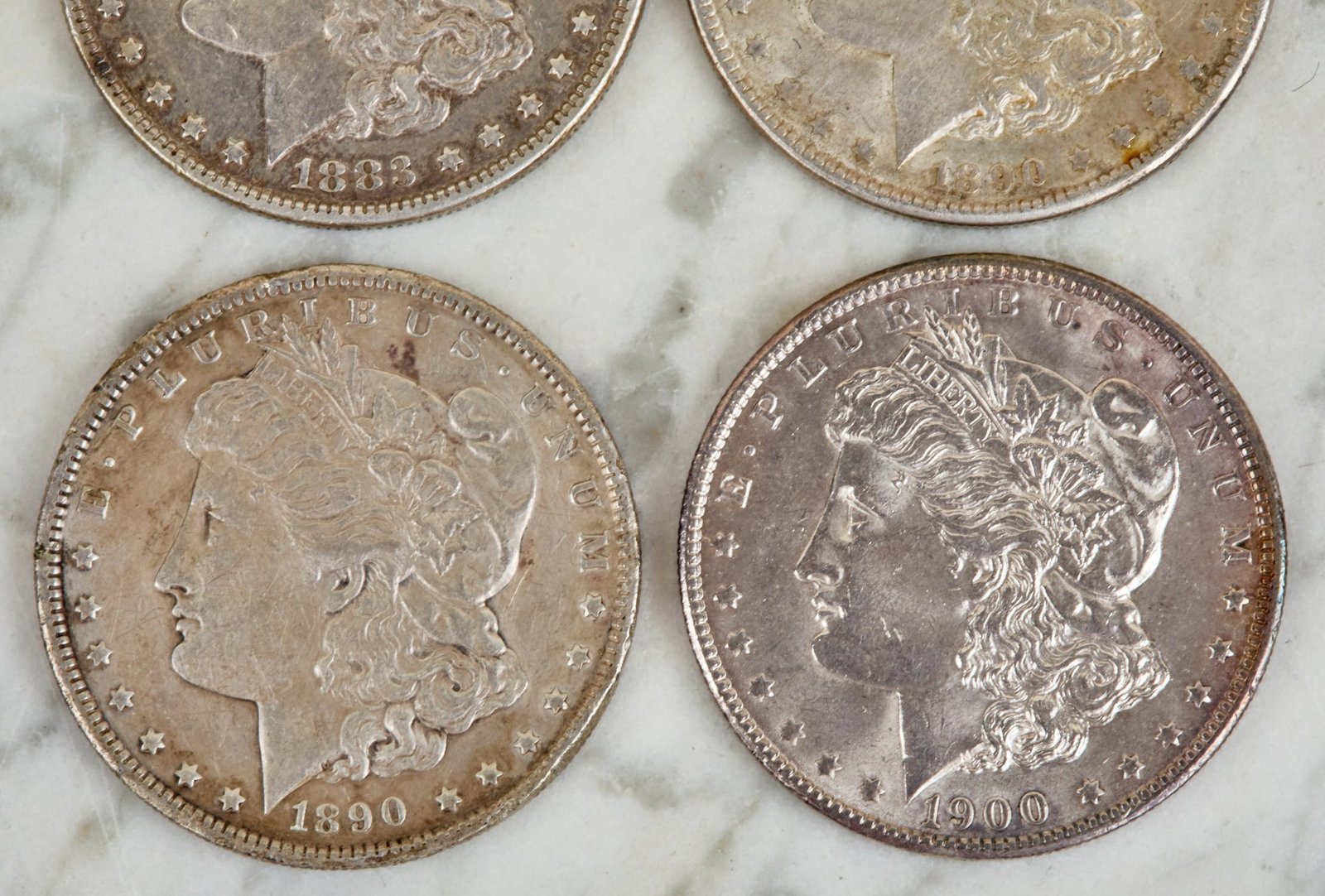 (4) MORGAN US SILVER DOLLARS - 3