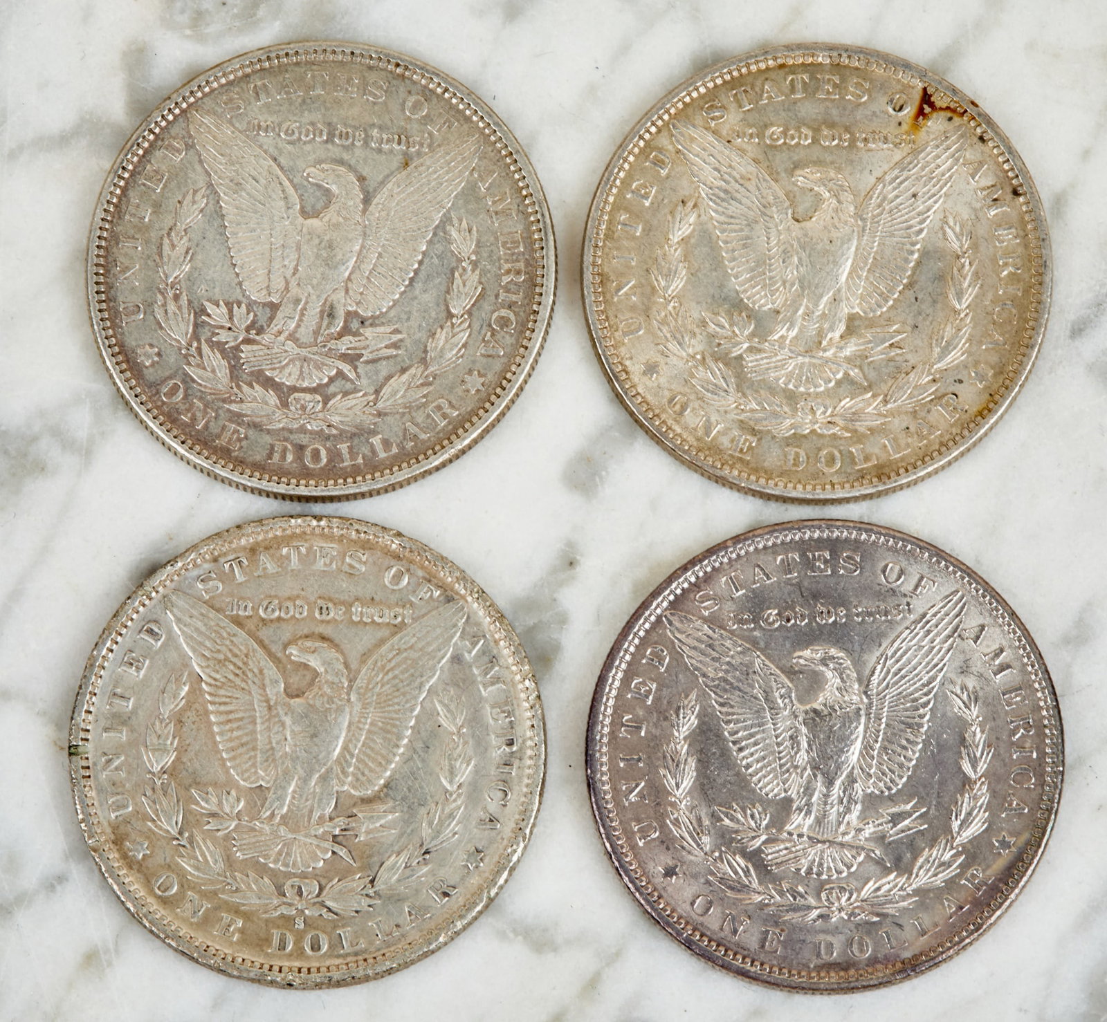 (4) MORGAN US SILVER DOLLARS - 4