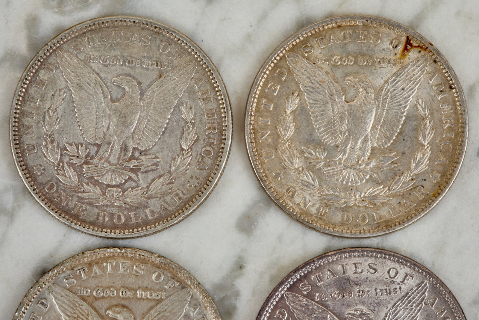 (4) MORGAN US SILVER DOLLARS - 5