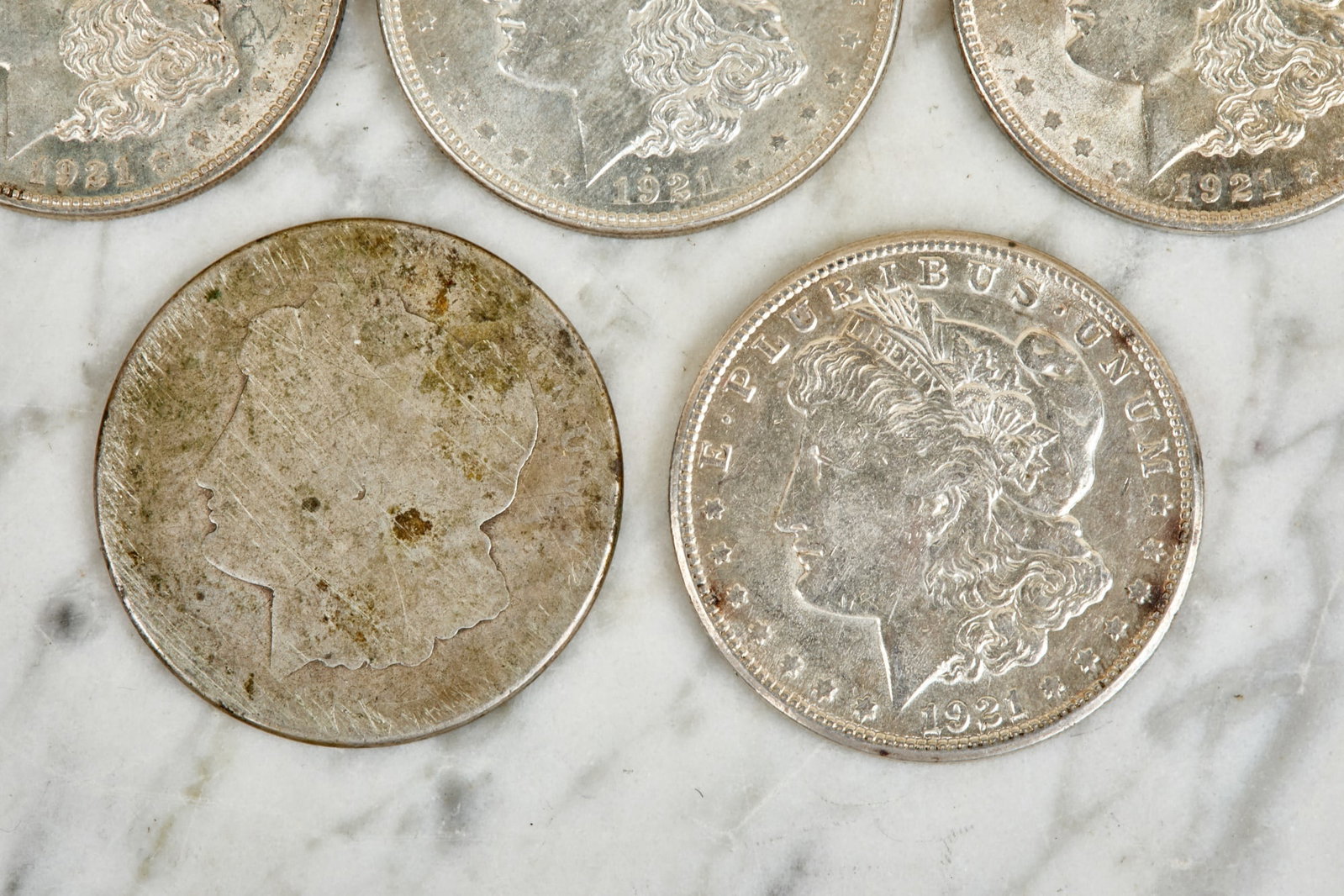 (5) MORGAN US SILVER DOLLARS - 4