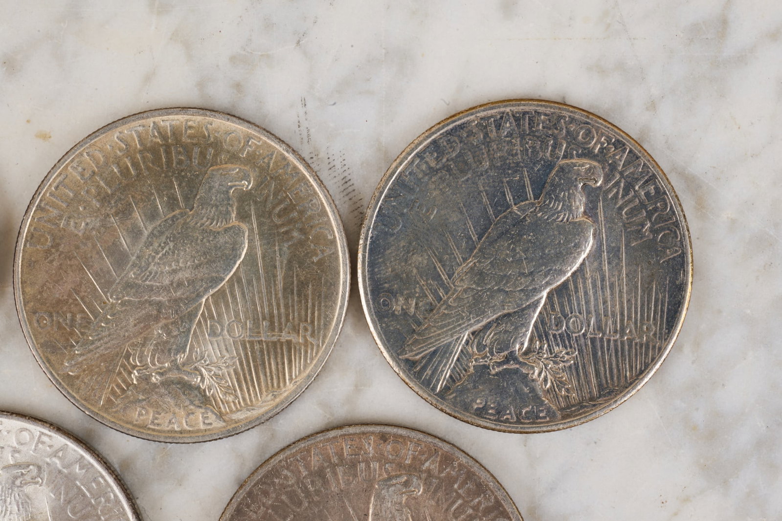 (7) US PEACE SILVER DOLLARS - 8