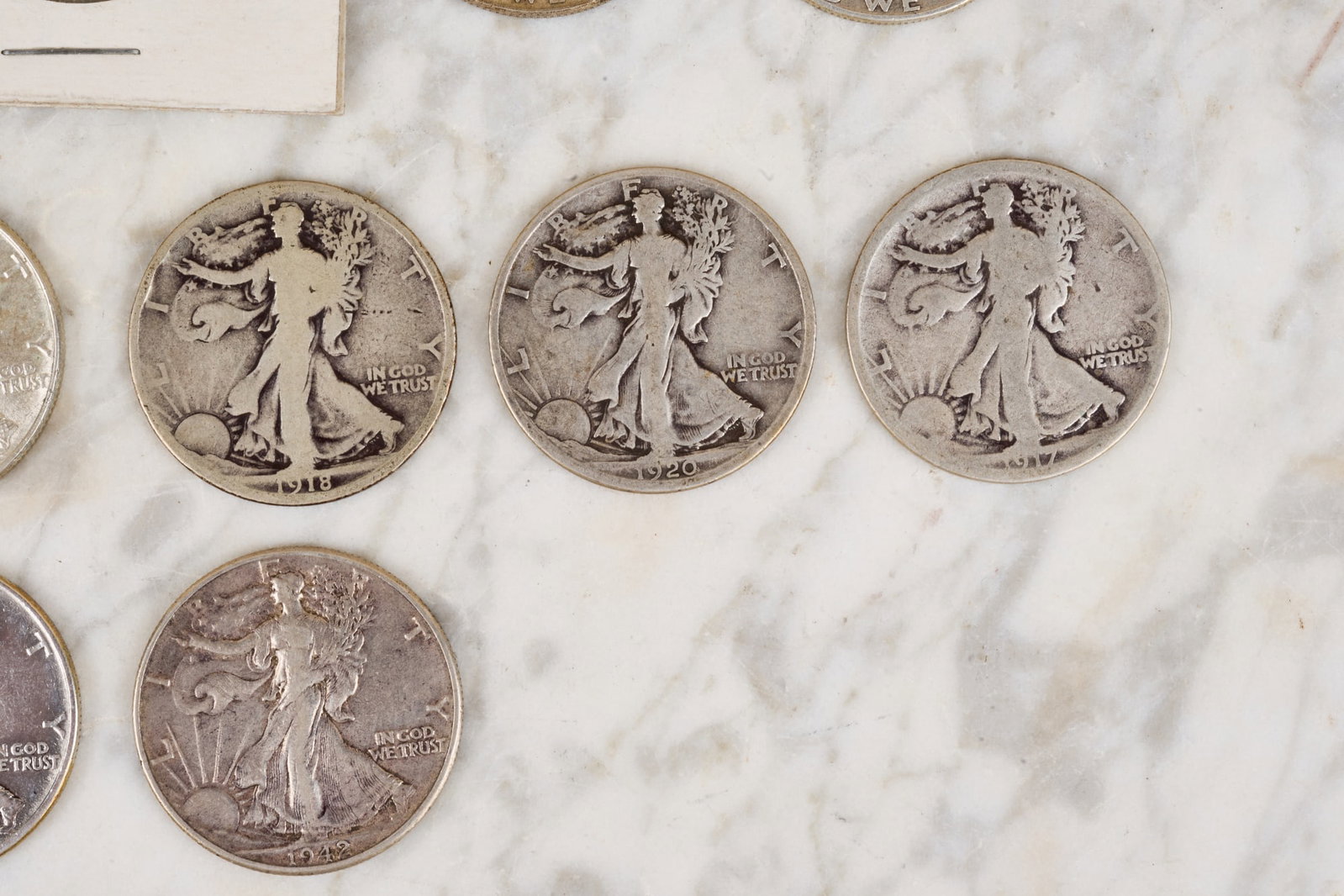 (16) US SILVER HALF DOLLARS - 5