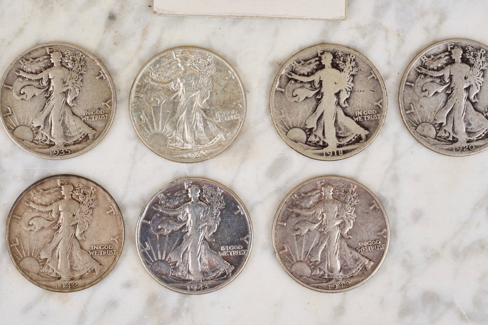 (16) US SILVER HALF DOLLARS - 6