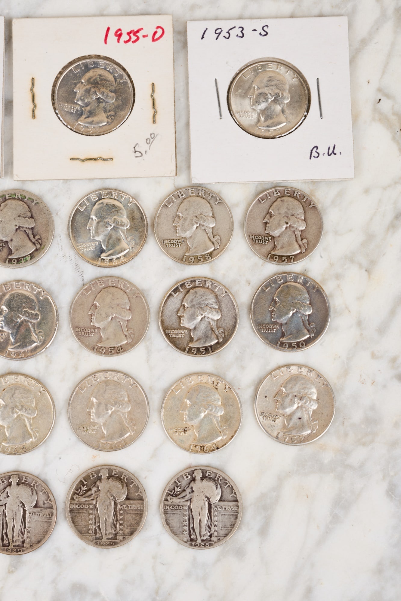 (40) US SILVER QUARTERS - 5
