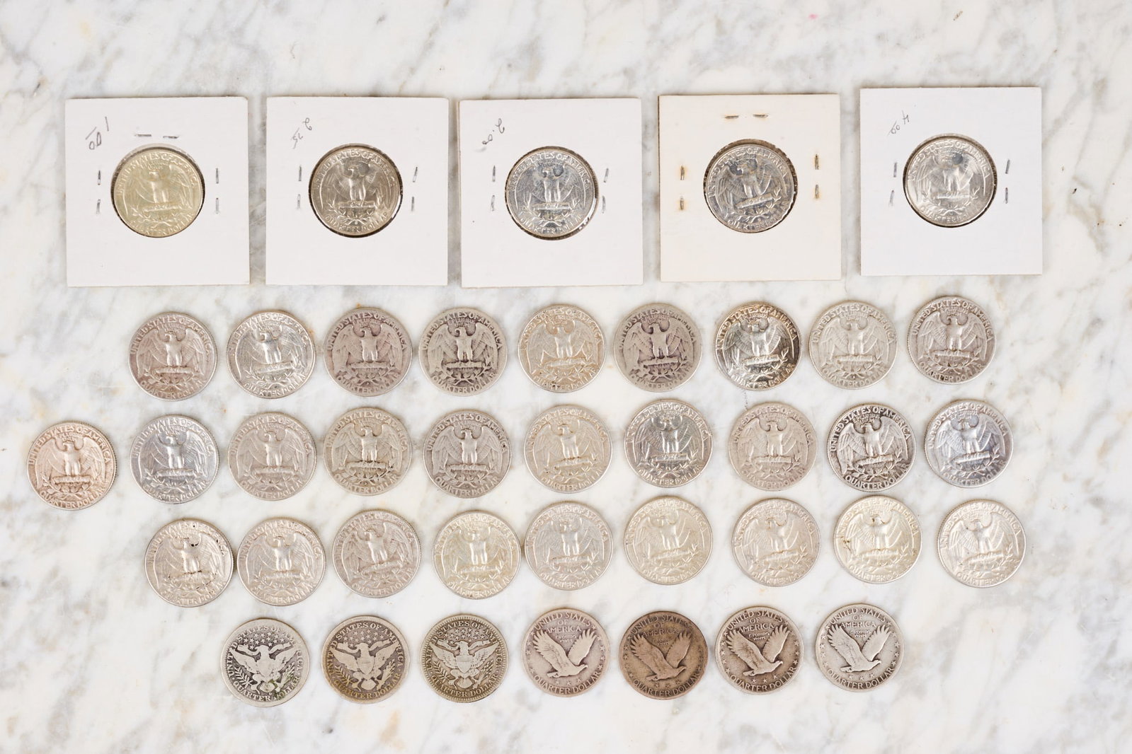 (40) US SILVER QUARTERS - 6