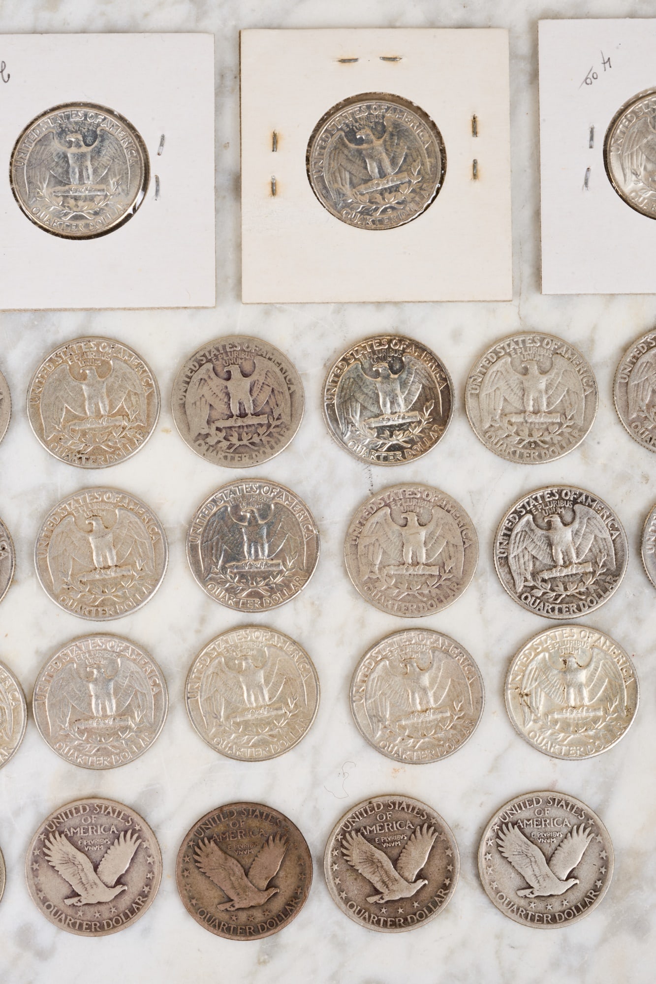 (40) US SILVER QUARTERS - 8