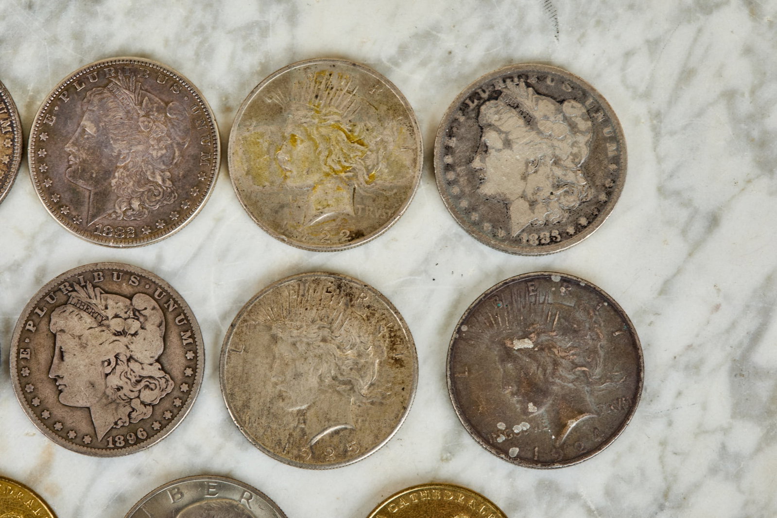 (8) US SILVER DOLLARS - 3