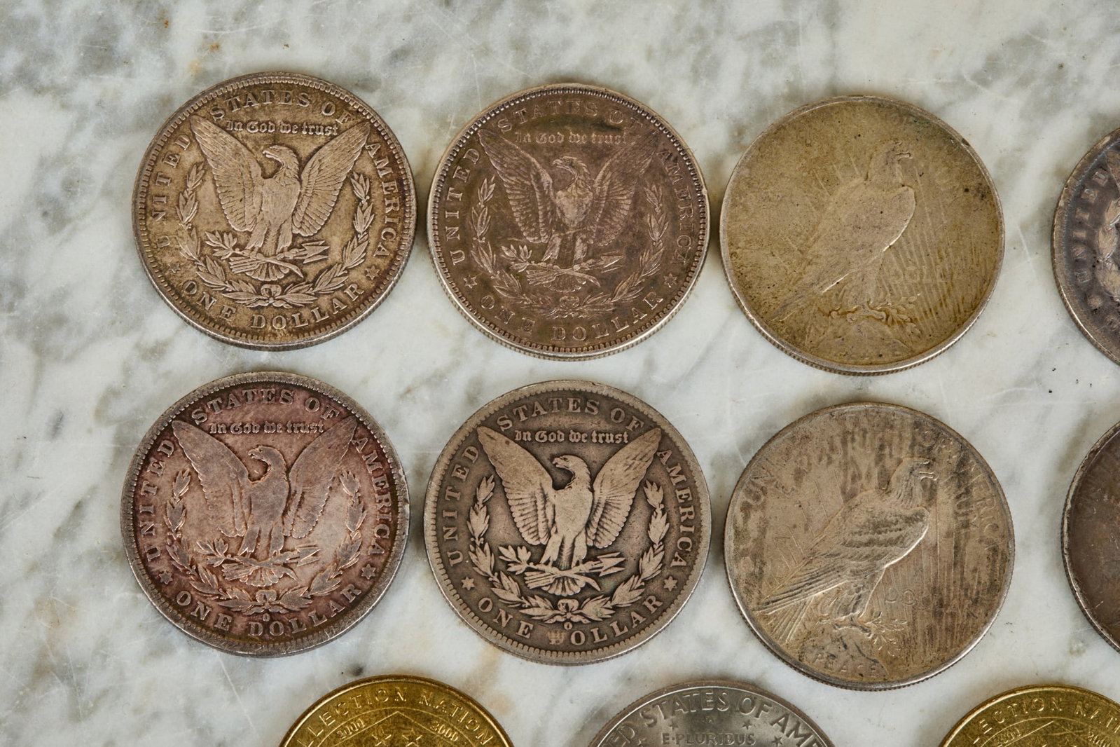 (8) US SILVER DOLLARS - 6