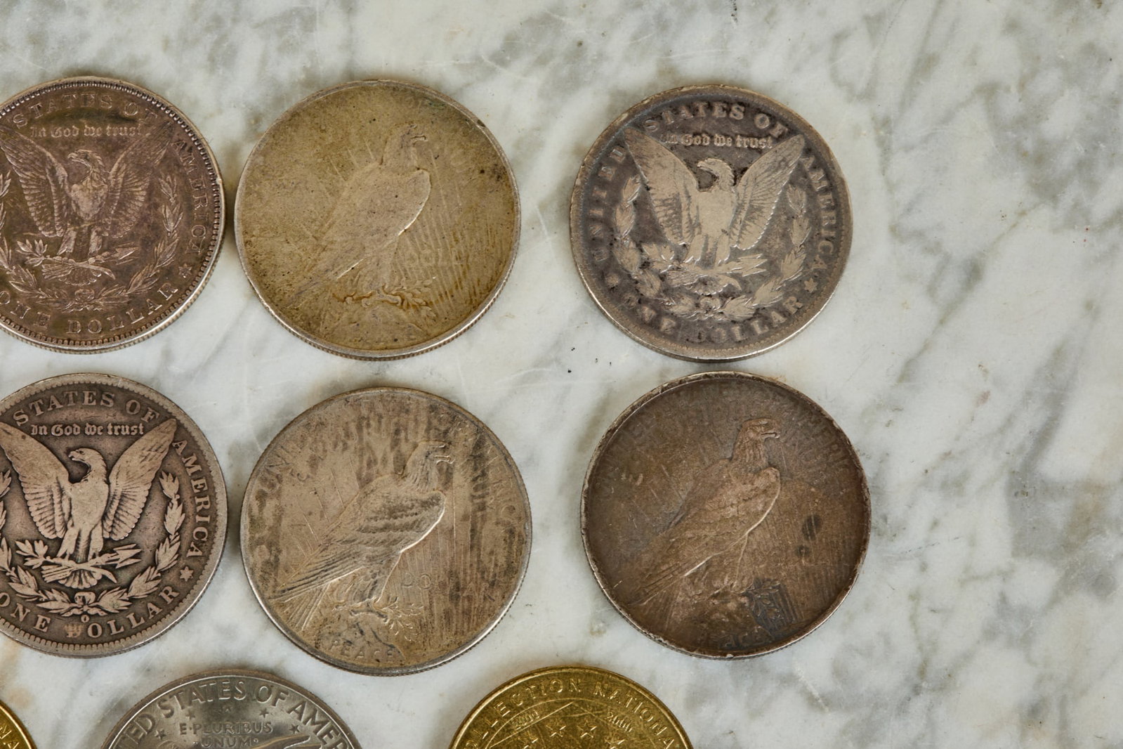 (8) US SILVER DOLLARS - 7