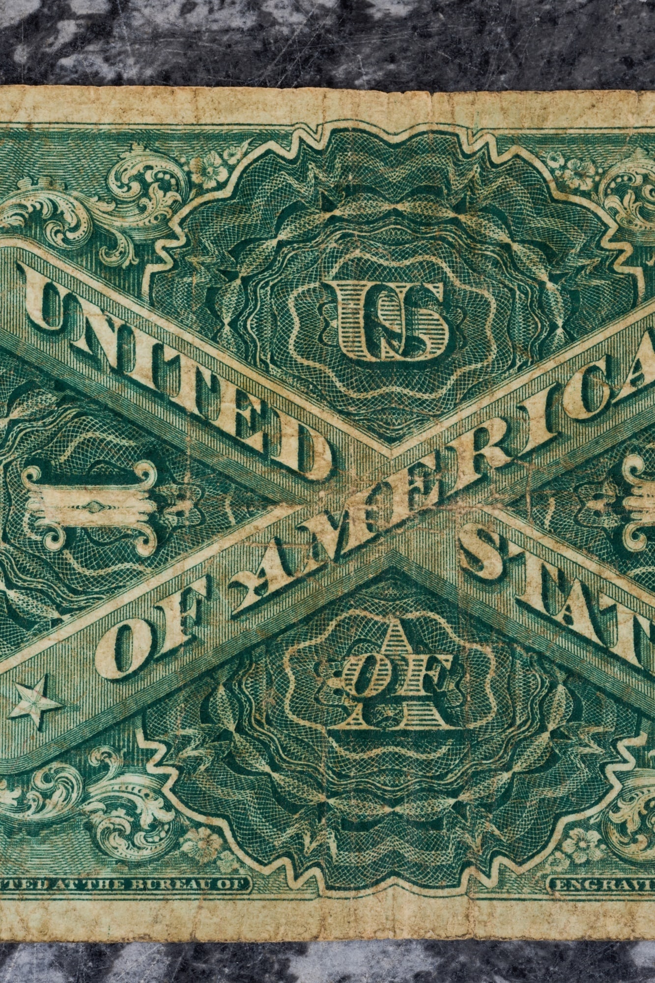 LARGE 1917 US ONE DOLLAR NOTE - 10