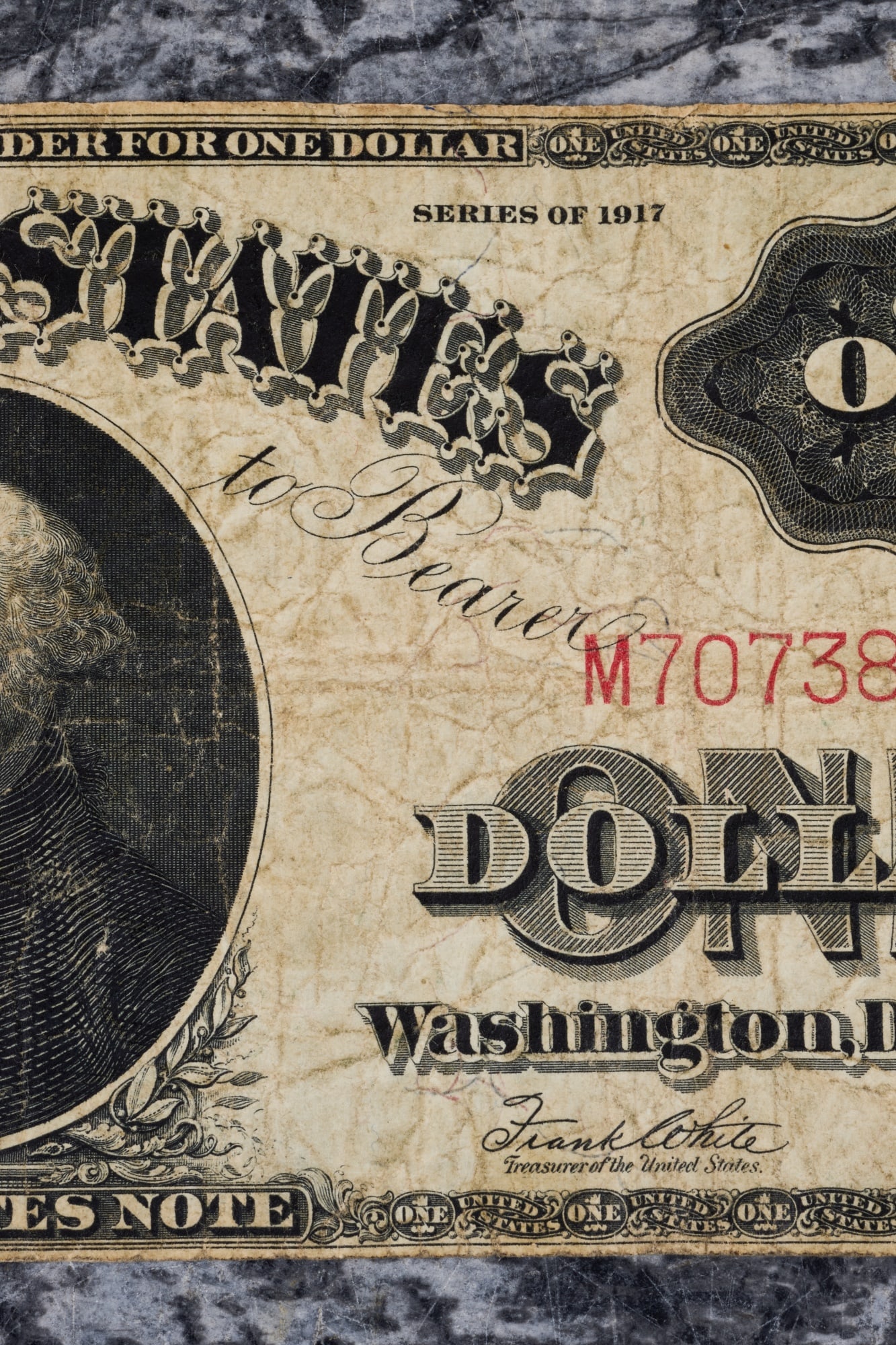 LARGE 1917 US ONE DOLLAR NOTE - 6