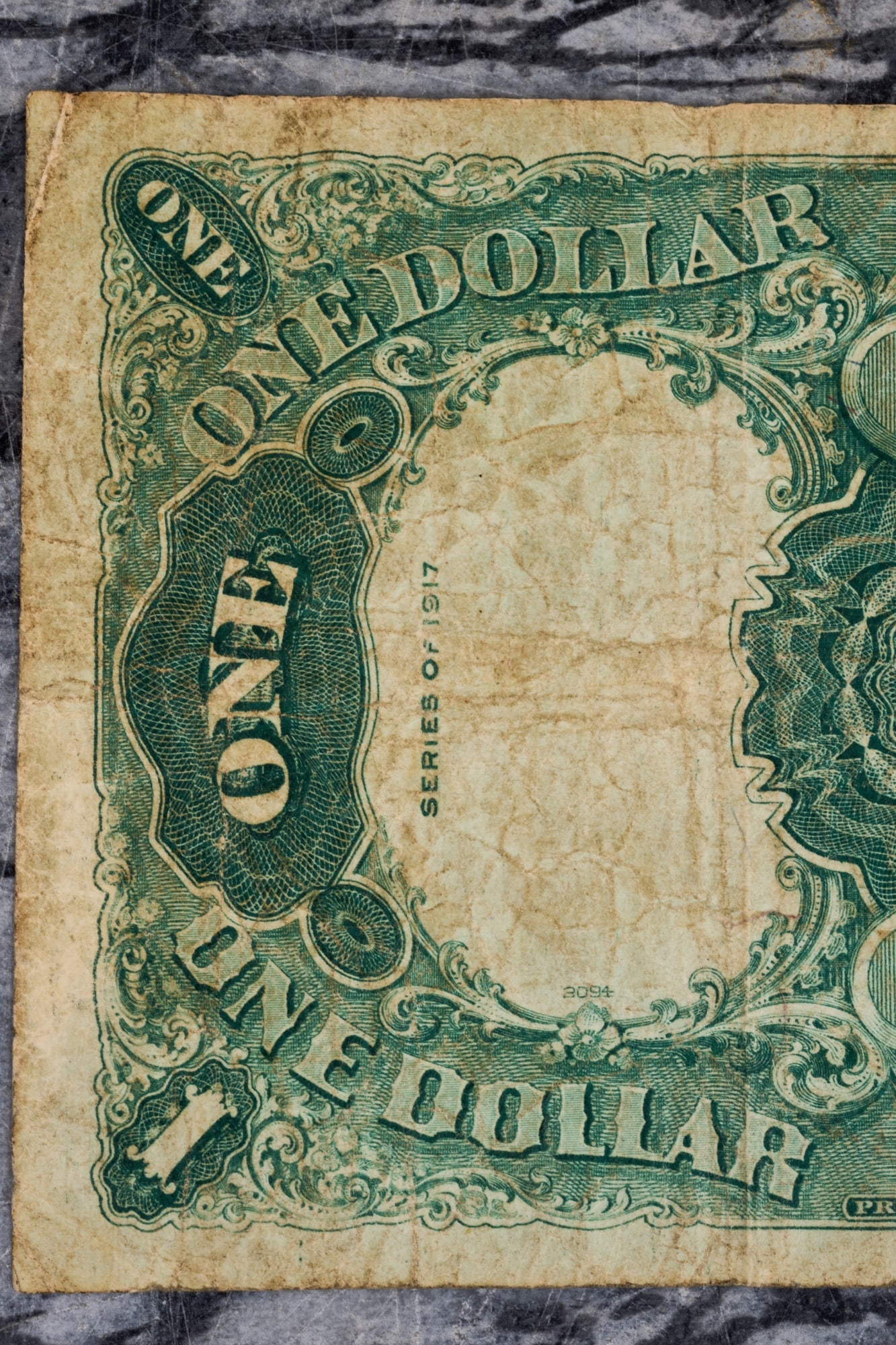 LARGE 1917 US ONE DOLLAR NOTE - 8
