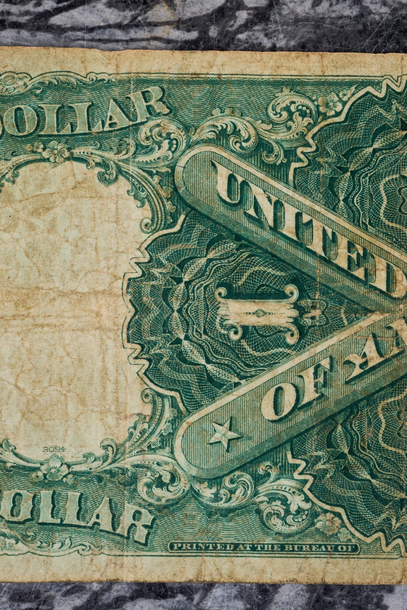 LARGE 1917 US ONE DOLLAR NOTE - 9