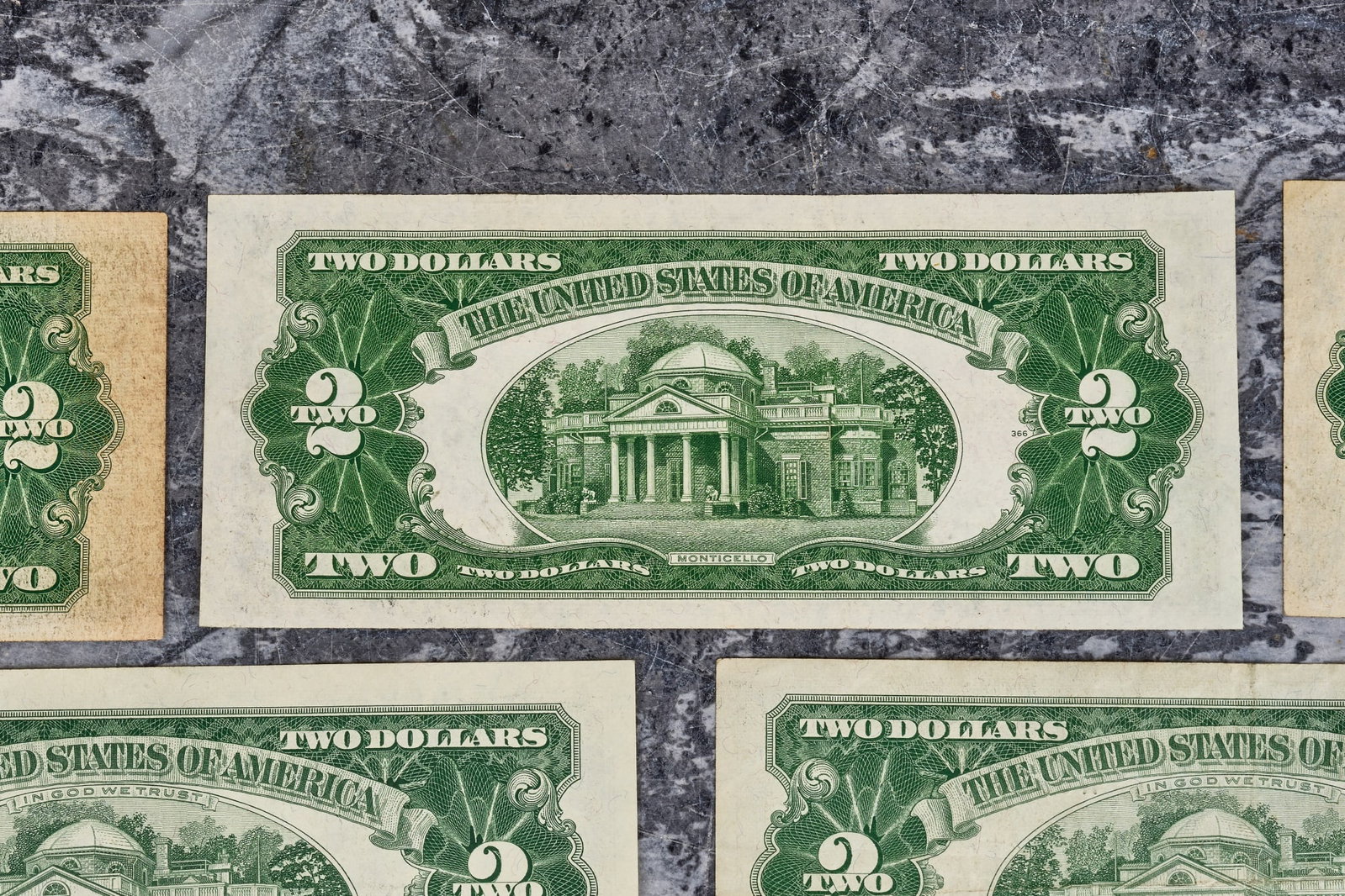 (15) US TWO DOLLAR BILLS - 10
